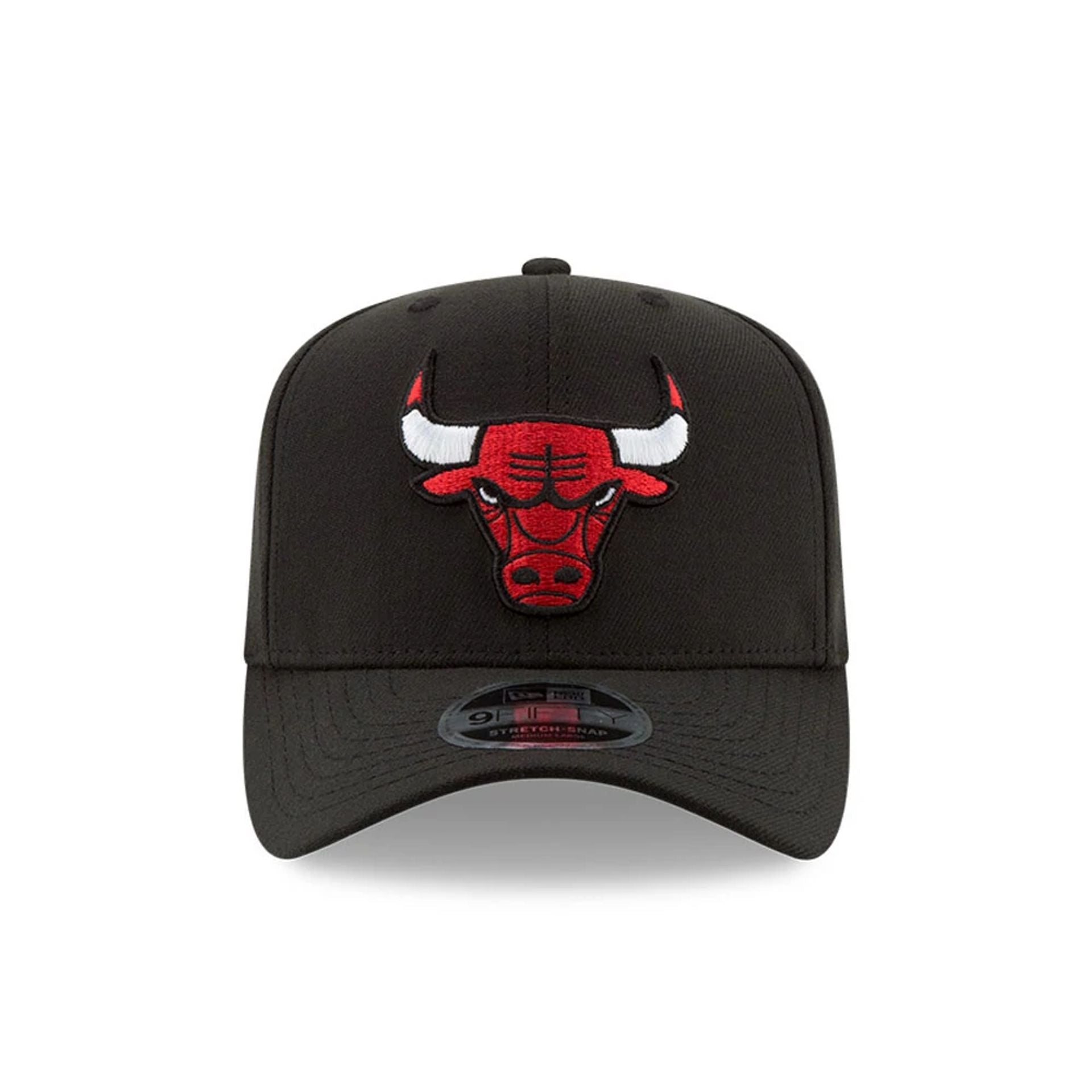 Chicago Bulls Black 9FIFTY Stretch Snap Cap