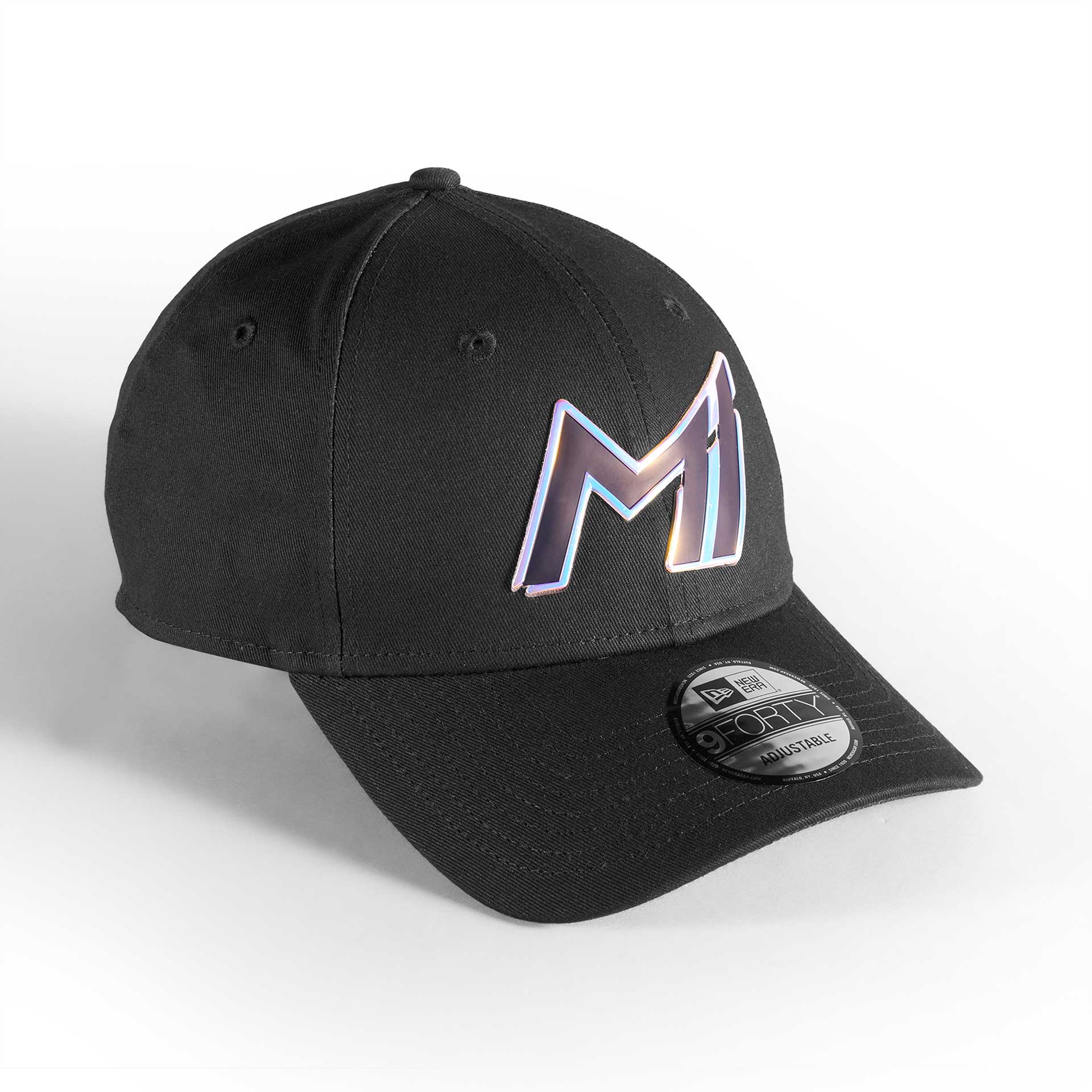 Official Mumbai Indians Navy Iridescent Logo New Era 9FORTY Fan Cap