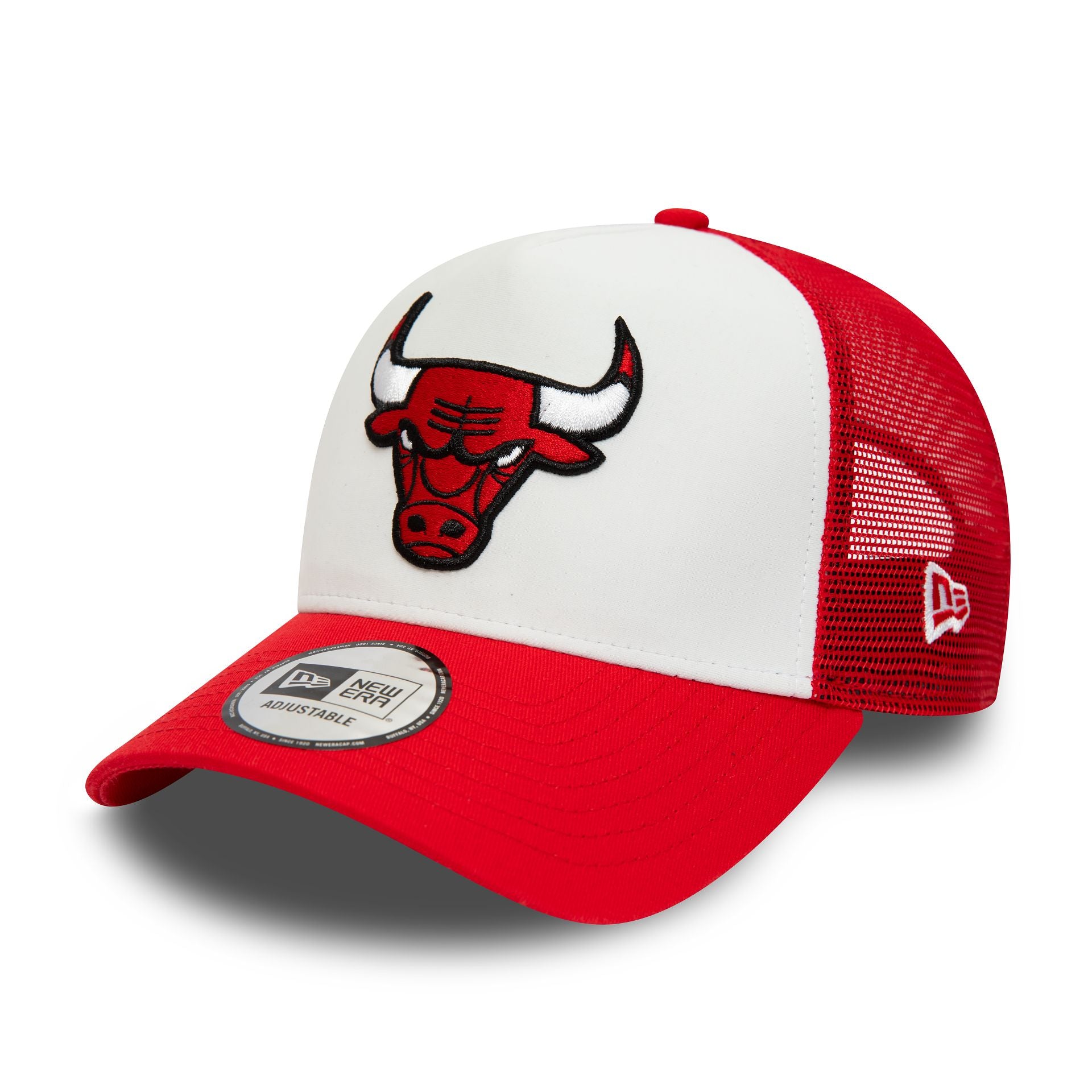 Chicago Bulls Team Colour Red AFrame Trucker Cap