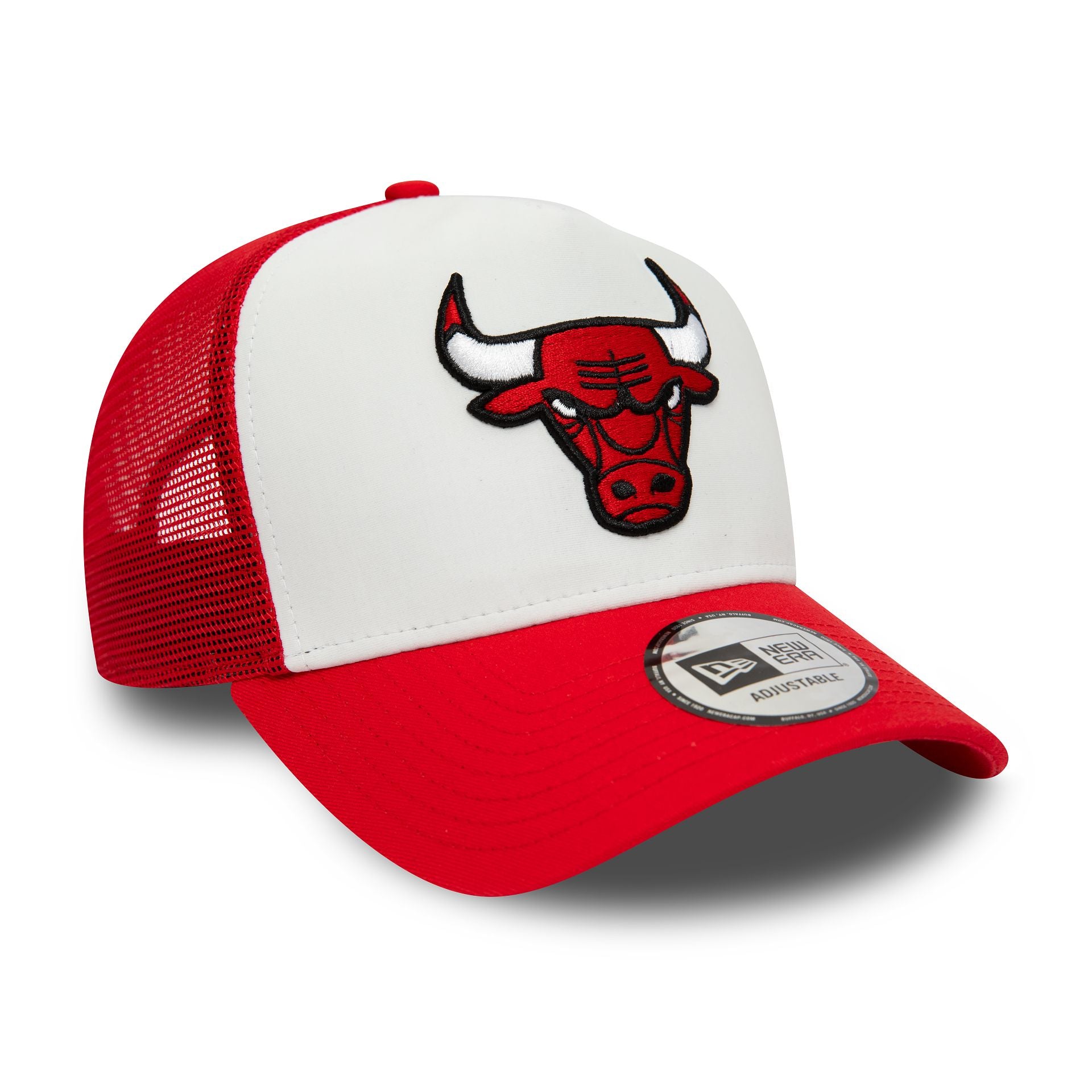 Chicago Bulls Team Colour Red AFrame Trucker Cap
