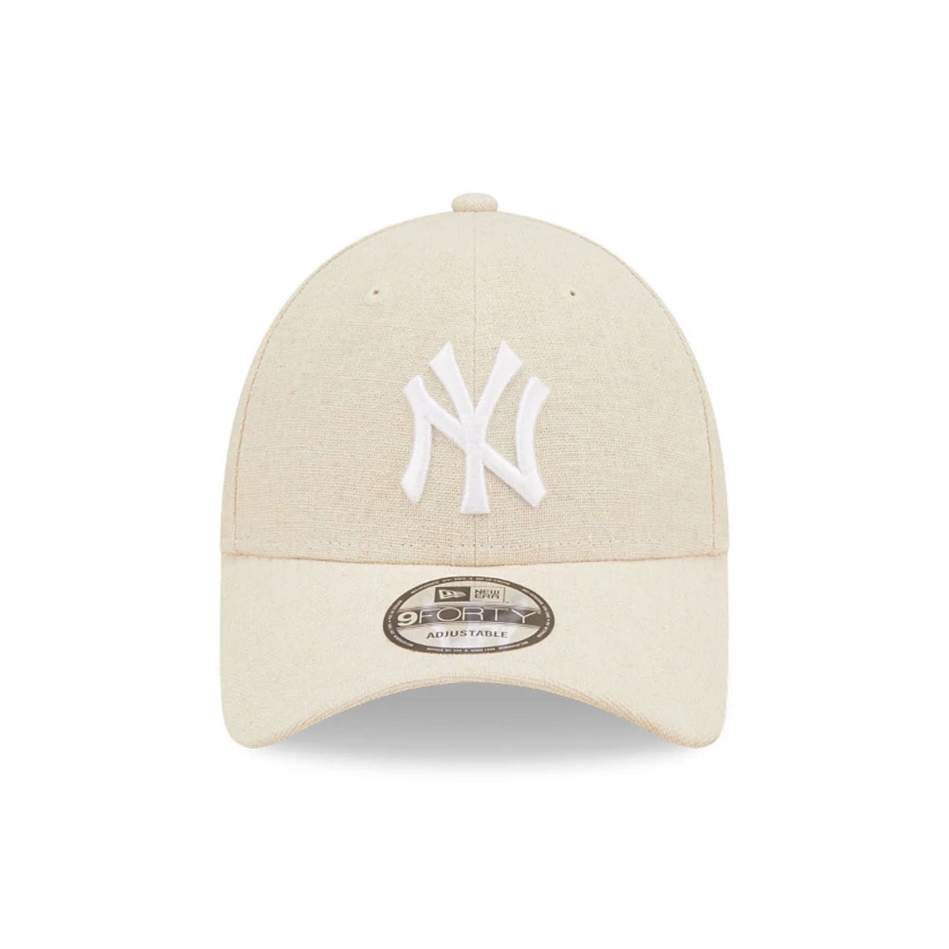 New York Yankees Linen Cream 9FORTY Adjustable Cap