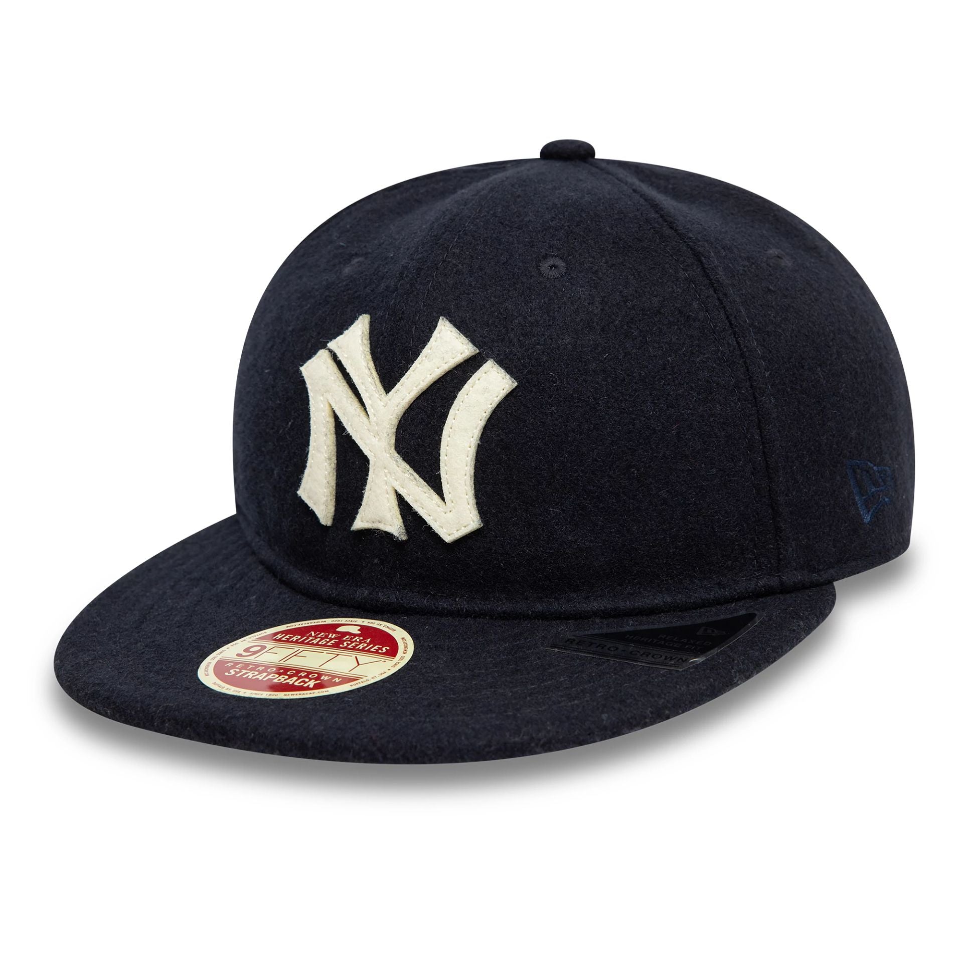 New York Yankees Heritage Series Navy Retro Crown 9FIFTY Strapback Cap