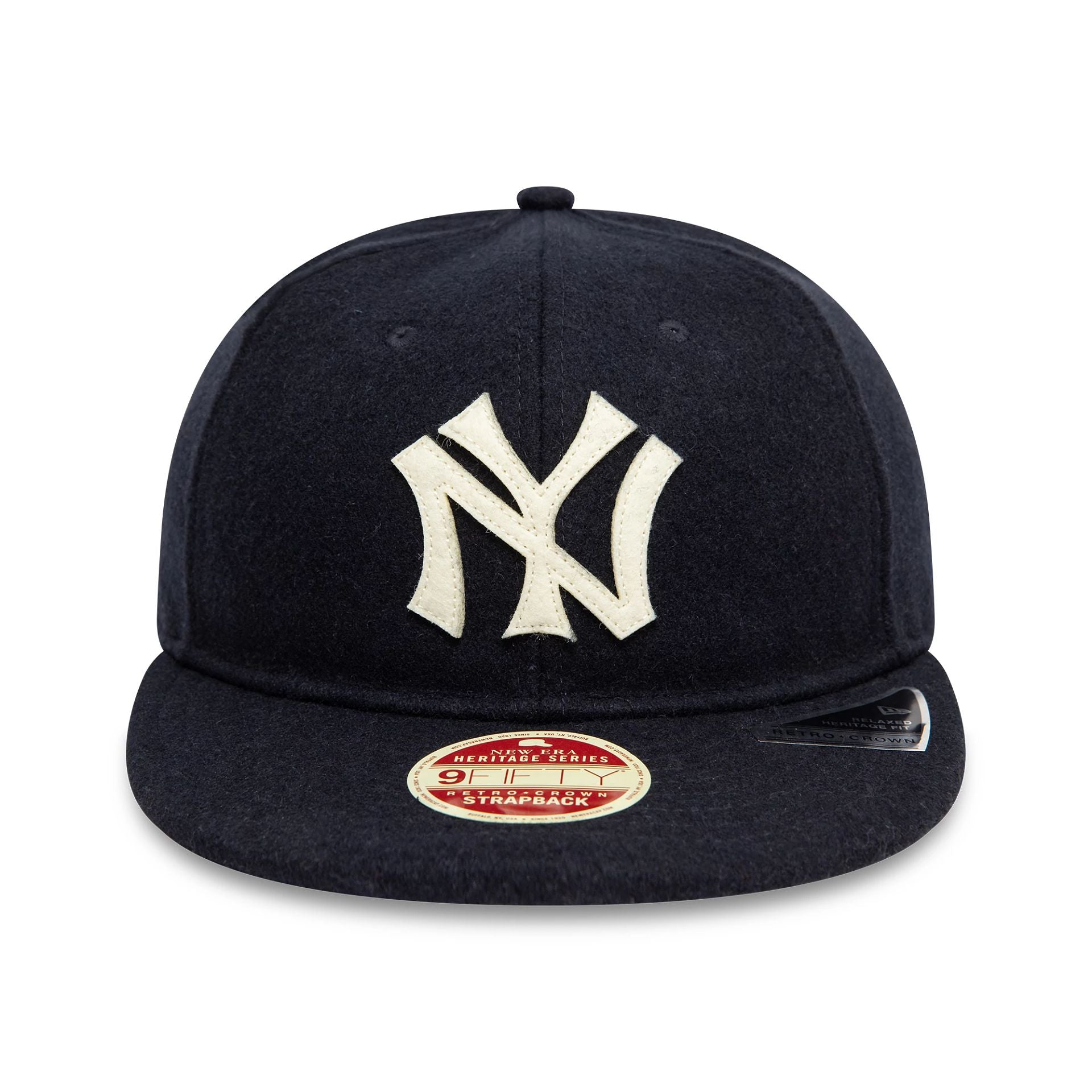 New York Yankees Heritage Series Navy Retro Crown 9FIFTY Strapback Cap