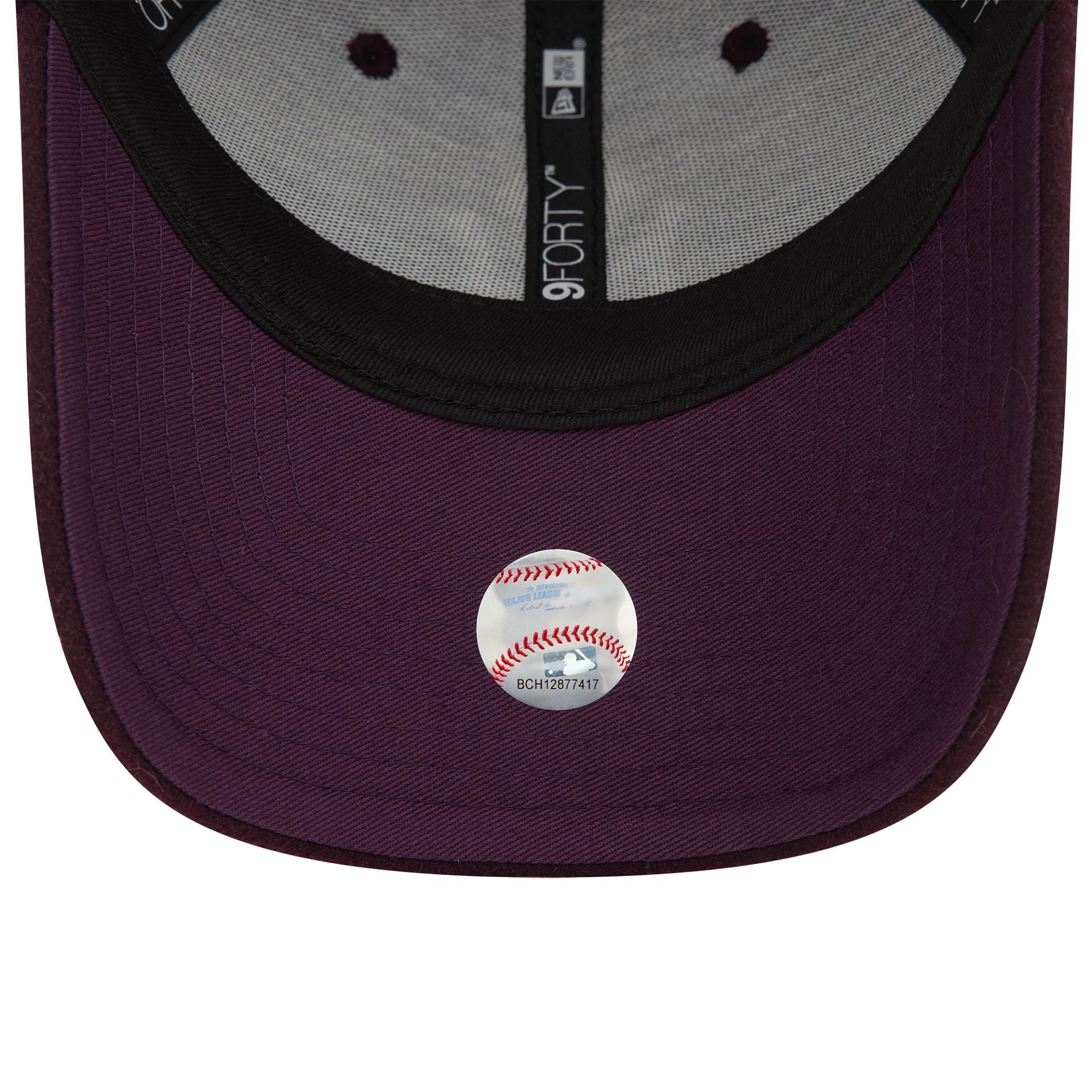 New York Yankees Melton Wool Purple 9FORTY Adjustable Cap
