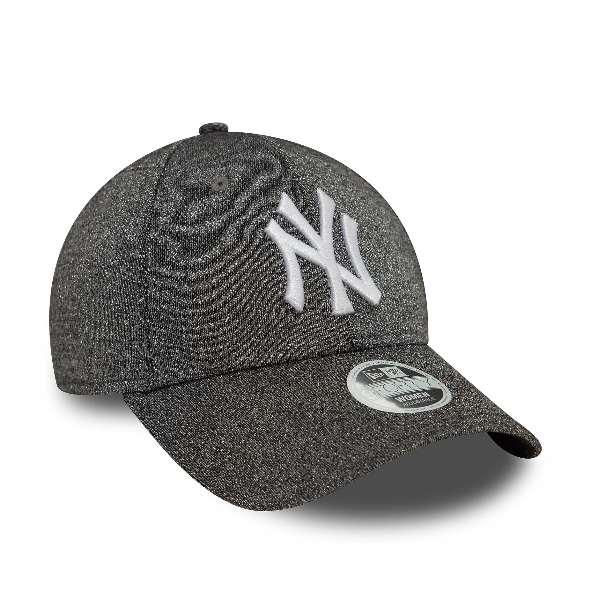 New York Yankees Womens Glitter Black 9FORTY Adjustable Cap