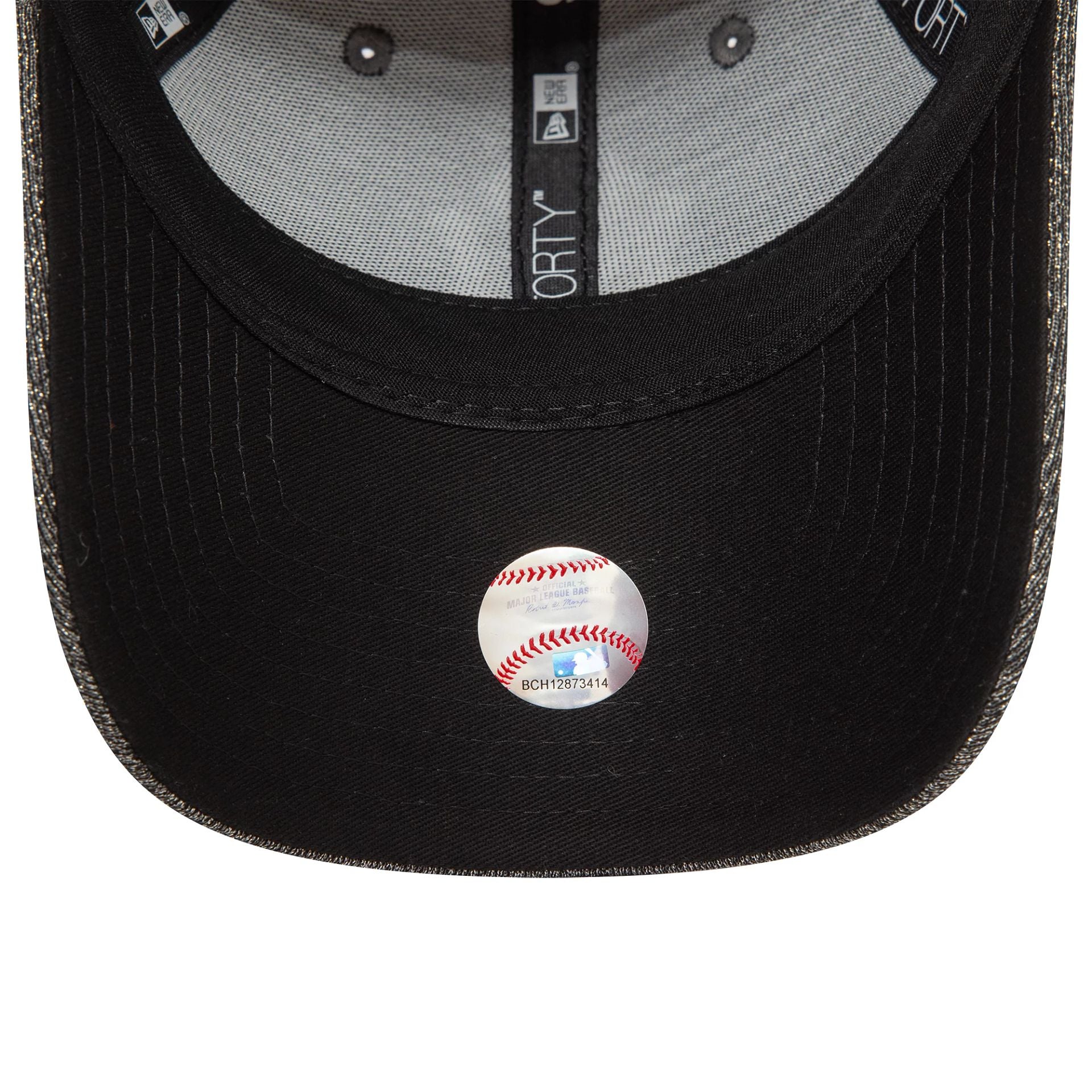 New York Yankees Womens Glitter Black 9FORTY Adjustable Cap