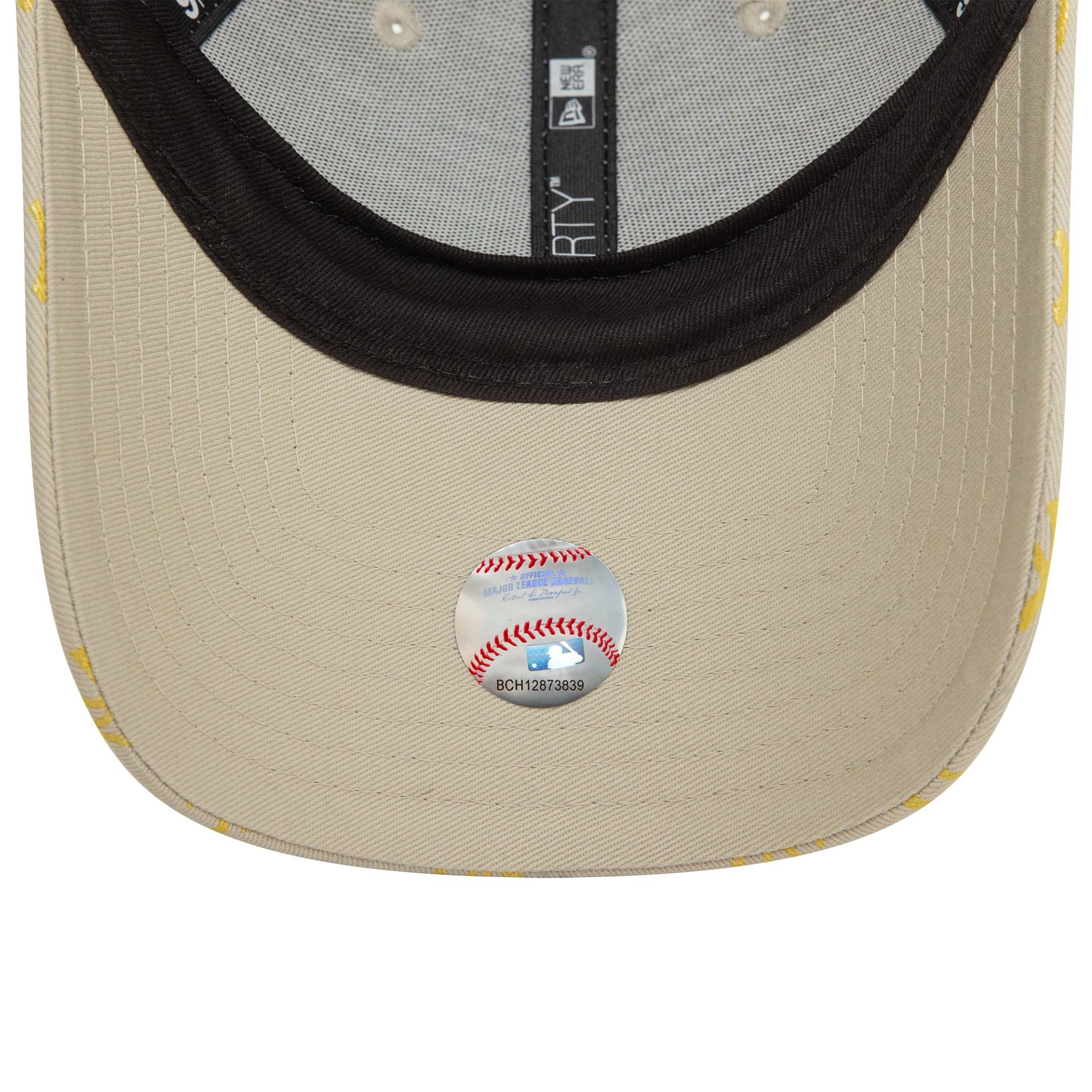 New York Yankees Womens Metallic Mono Light Beige 9FORTY Adjustable Cap