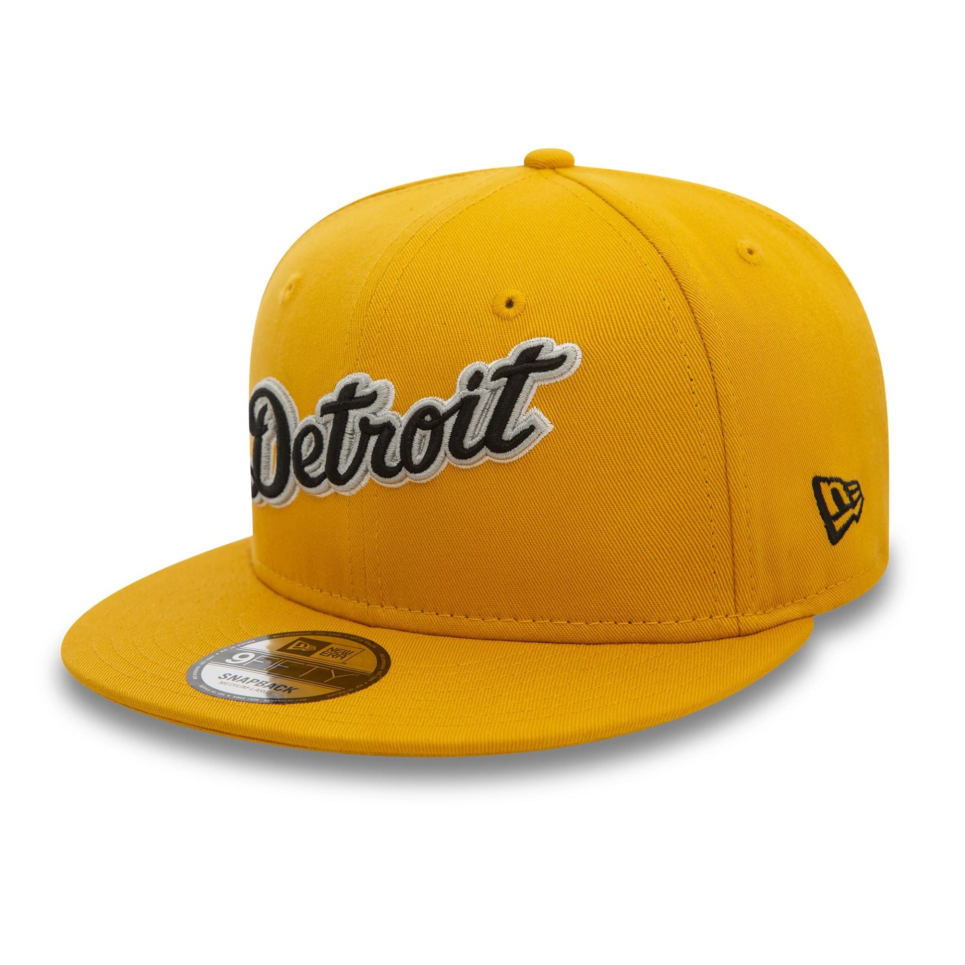 Detroit Tigers Wordmark Patch Dark Yellow 9FIFTY Snapback Cap