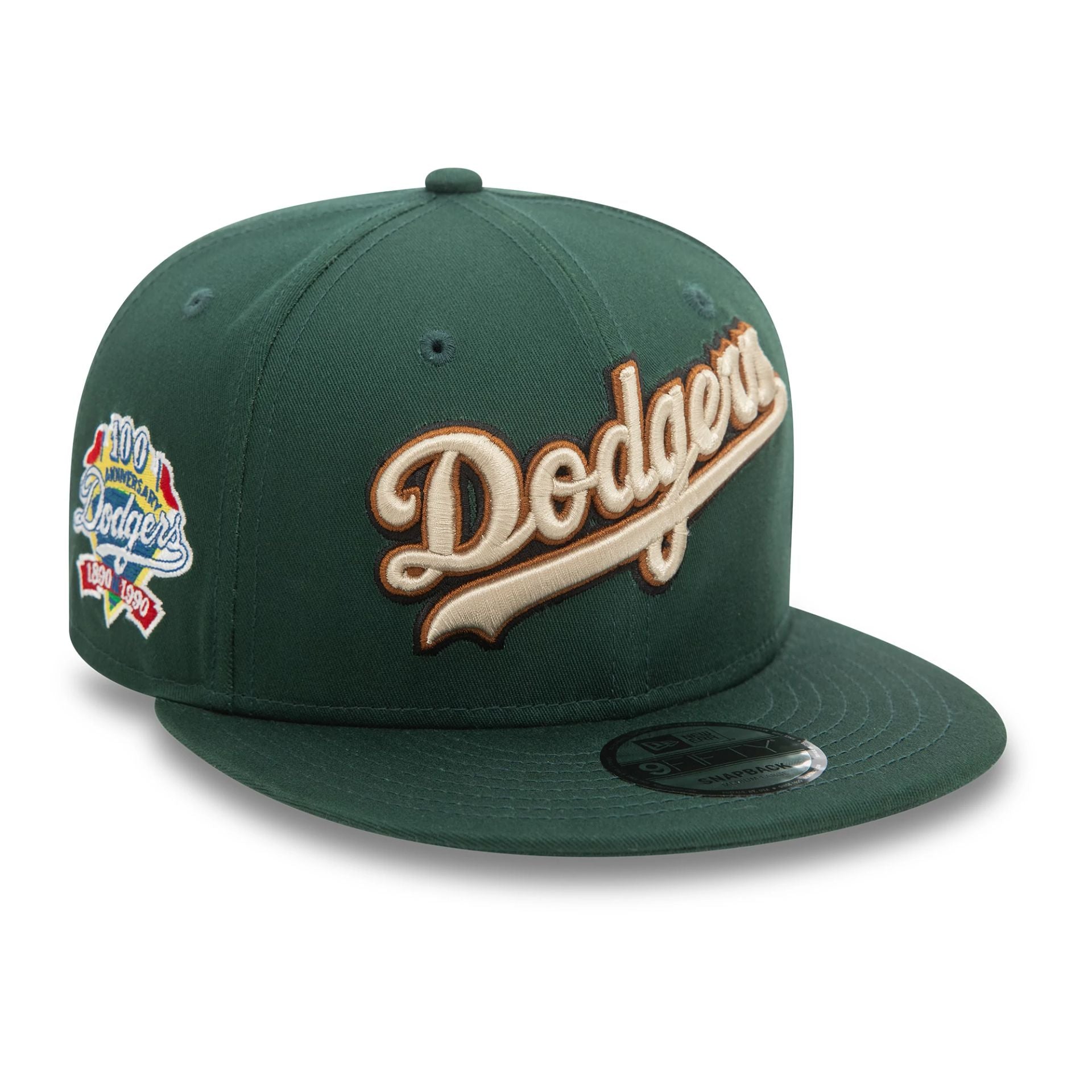 LA Dodgers Wordmark Patch Dark Green 9FIFTY Cap
