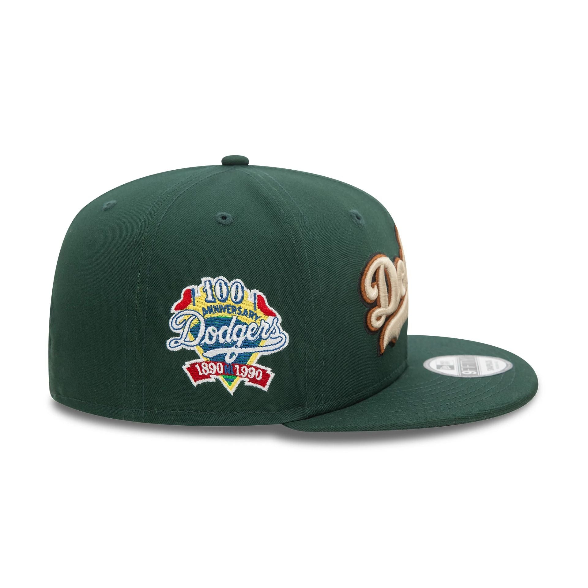 LA Dodgers Wordmark Patch Dark Green 9FIFTY Cap