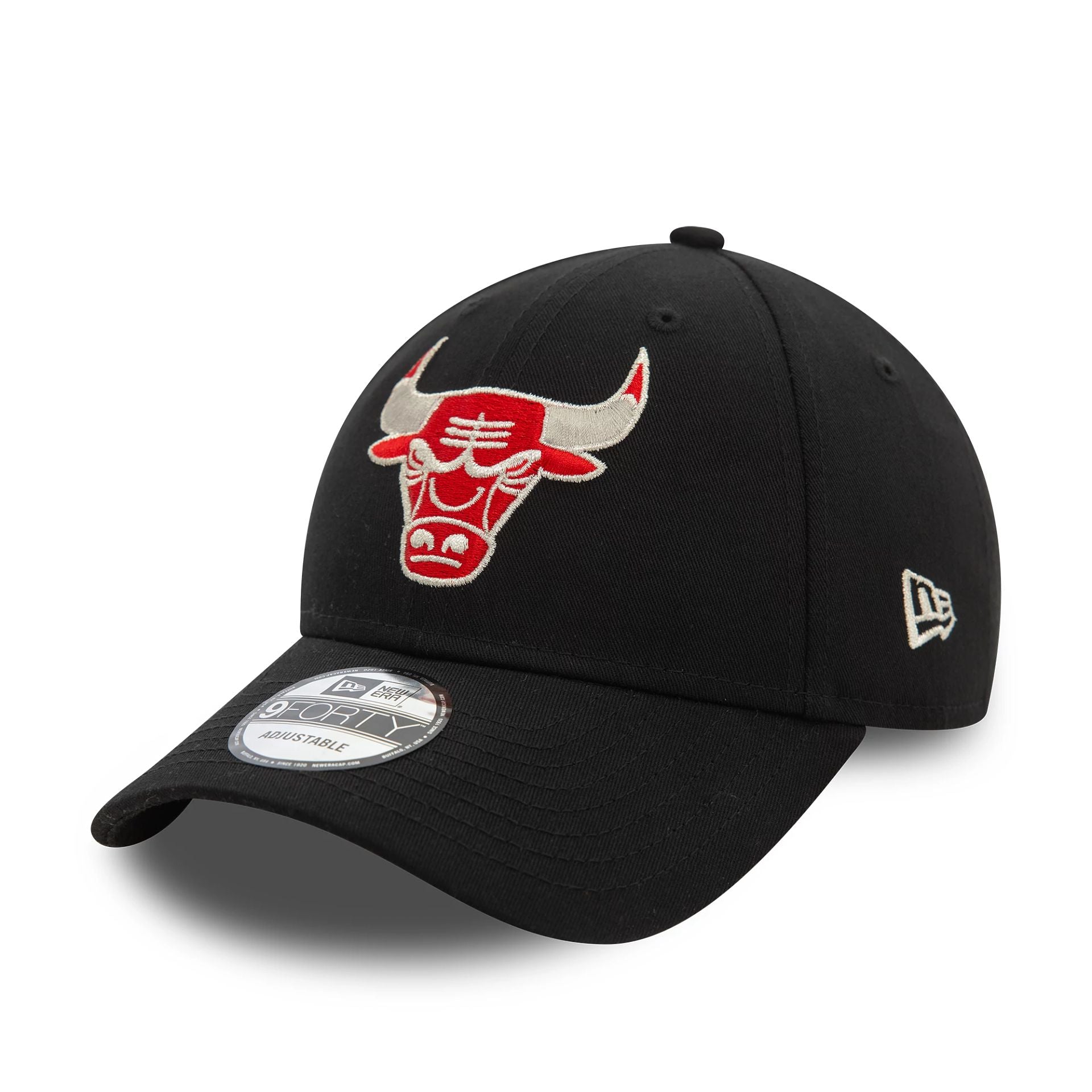 Chicago Bulls NBA Metallic Black 9FORTY Adjustable Cap