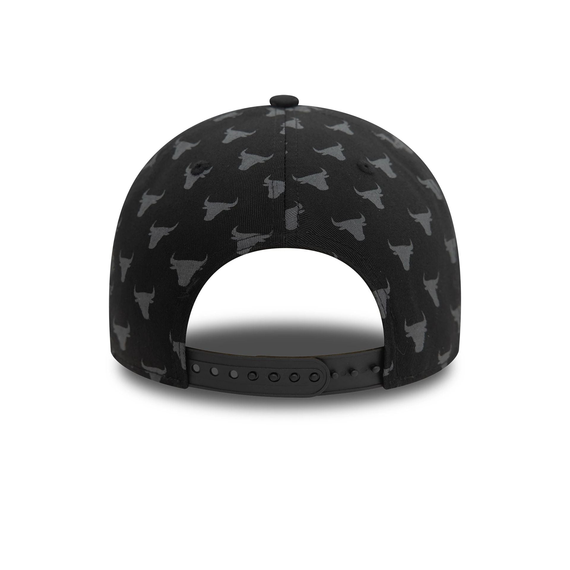 Chicago Bulls Team Monogram Black 9FORTY Adjustable Cap