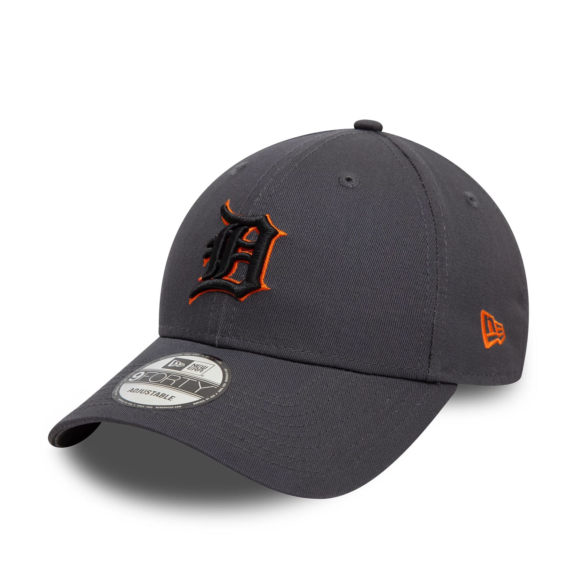 Detroit Tigers Side Patch Dark Grey 9FORTY Adjustable Cap