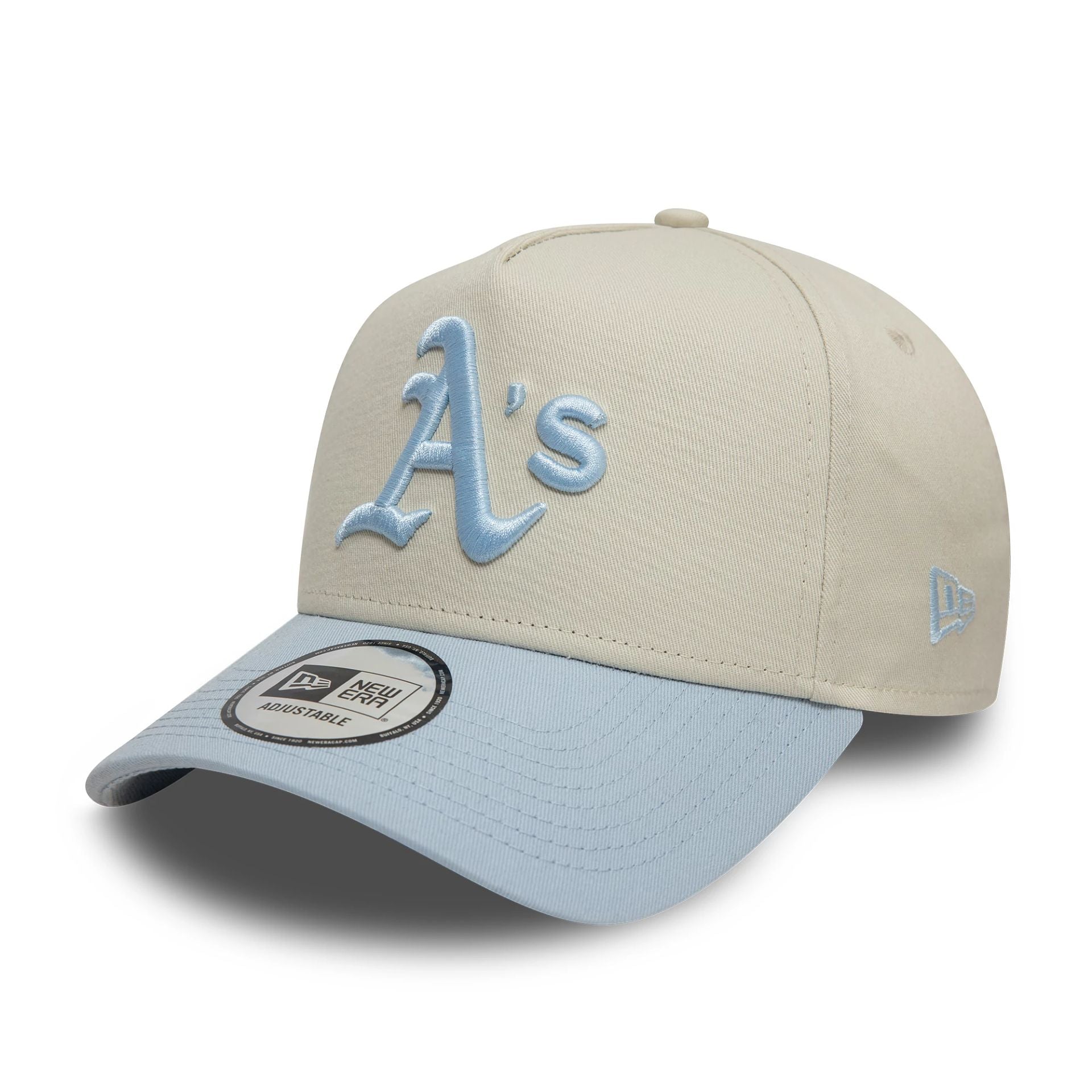 Oakland Athletics World Series Patch Cream 9FORTY A-Frame Adjustable Cap