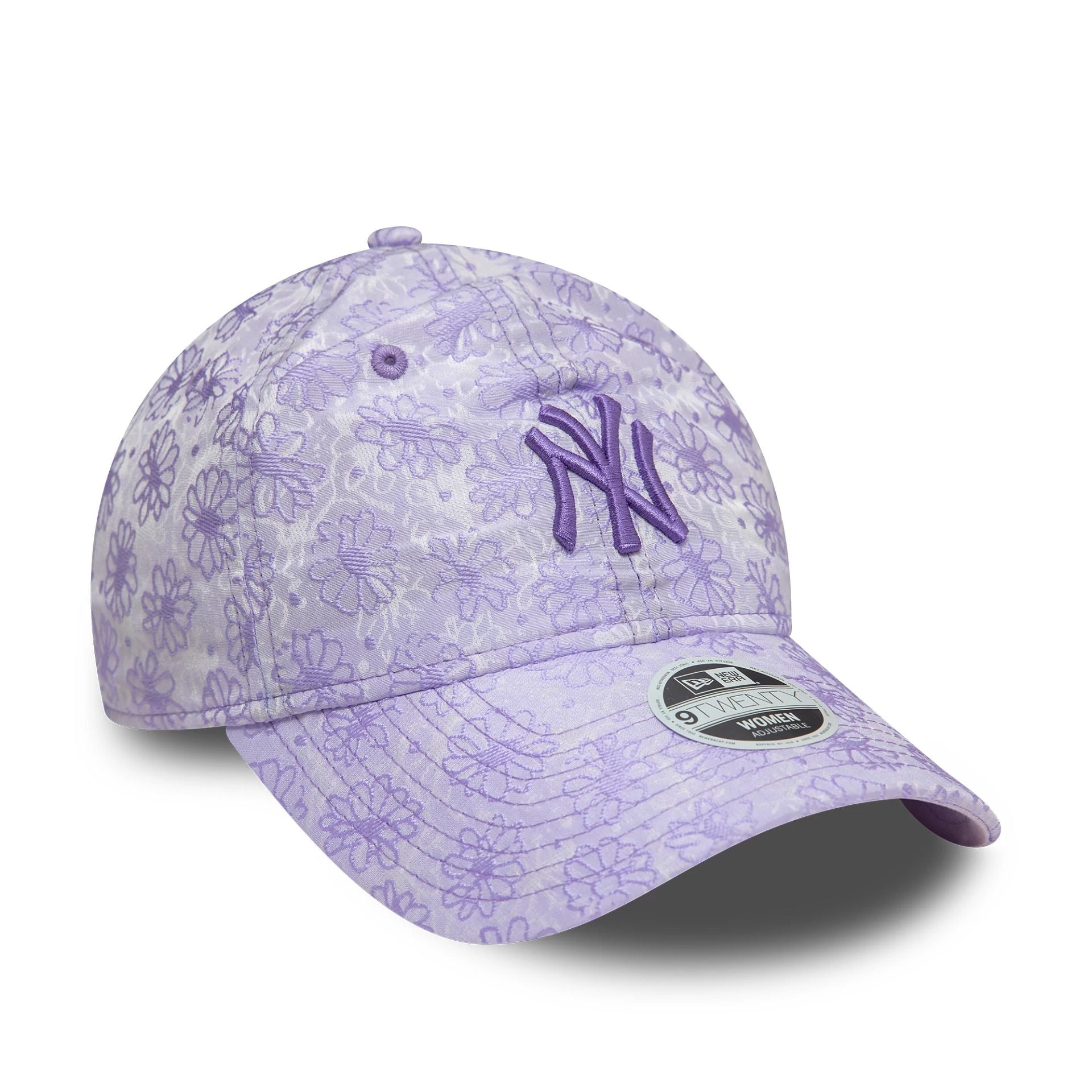 New York Yankees Womens Floral Light Purple 9TWENTY Adjustable Cap
