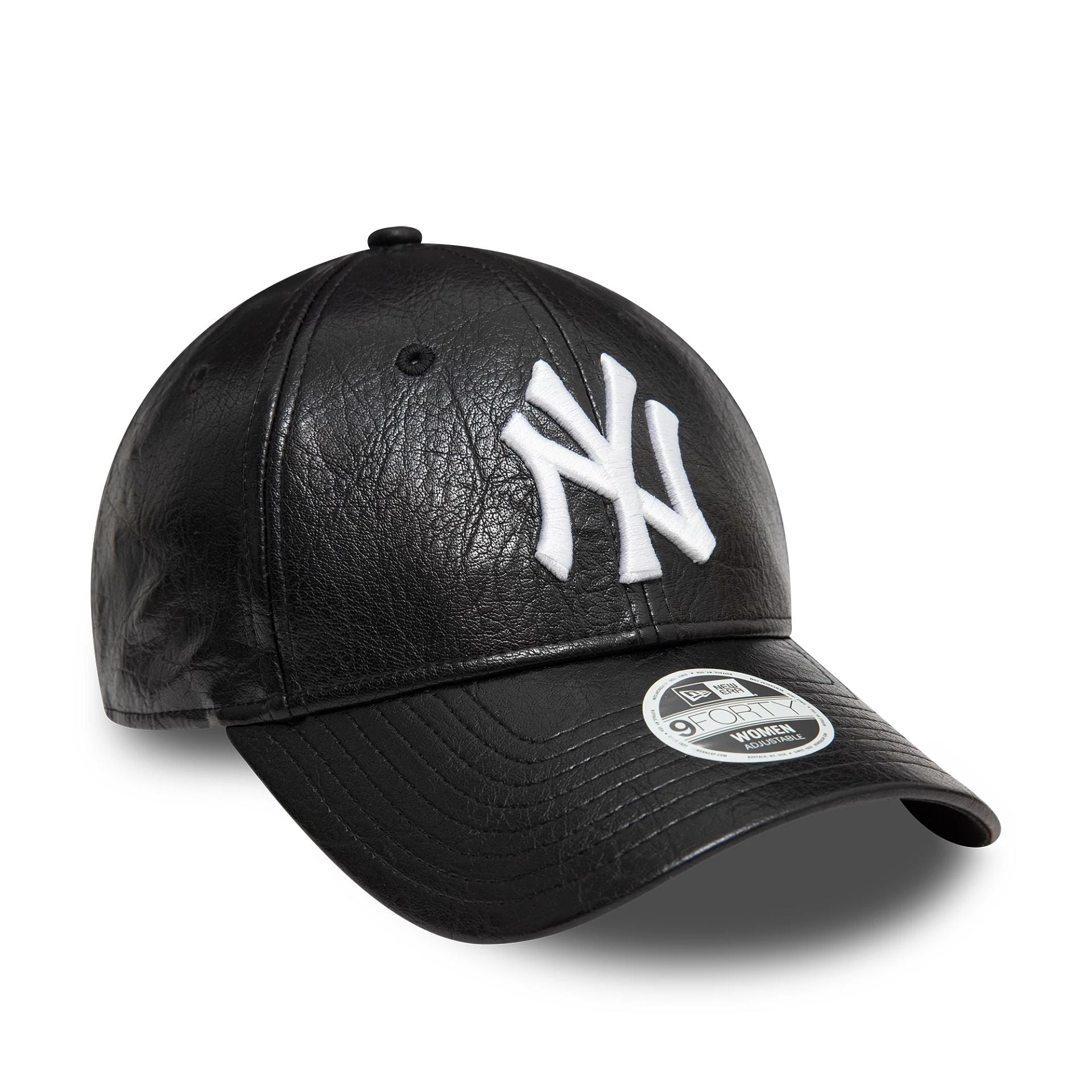 New York Yankees Womens PU Black 9FORTY Adjustable Cap