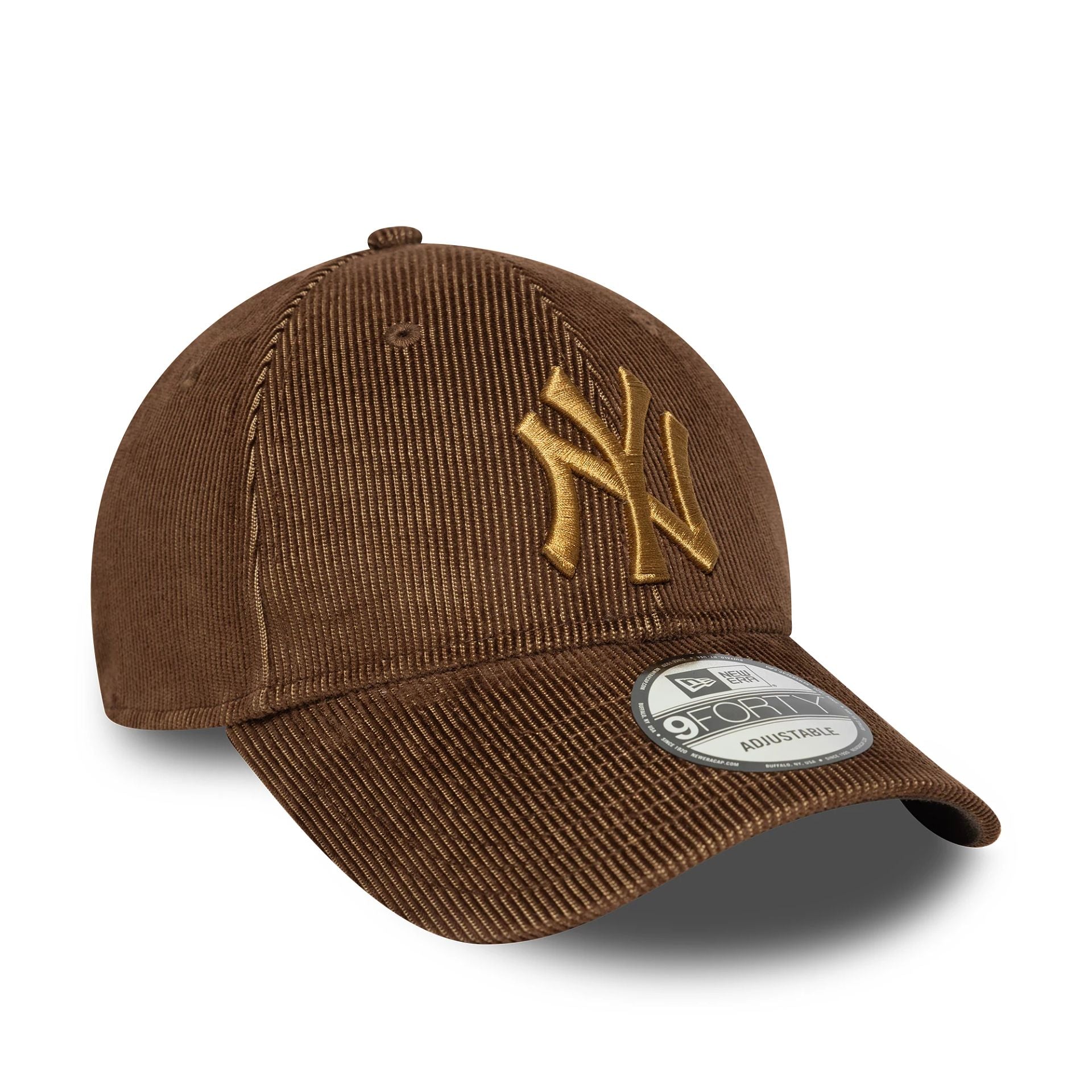 New York Yankees Two Tone Cord Dark Brown 9FORTY Adjustable Cap