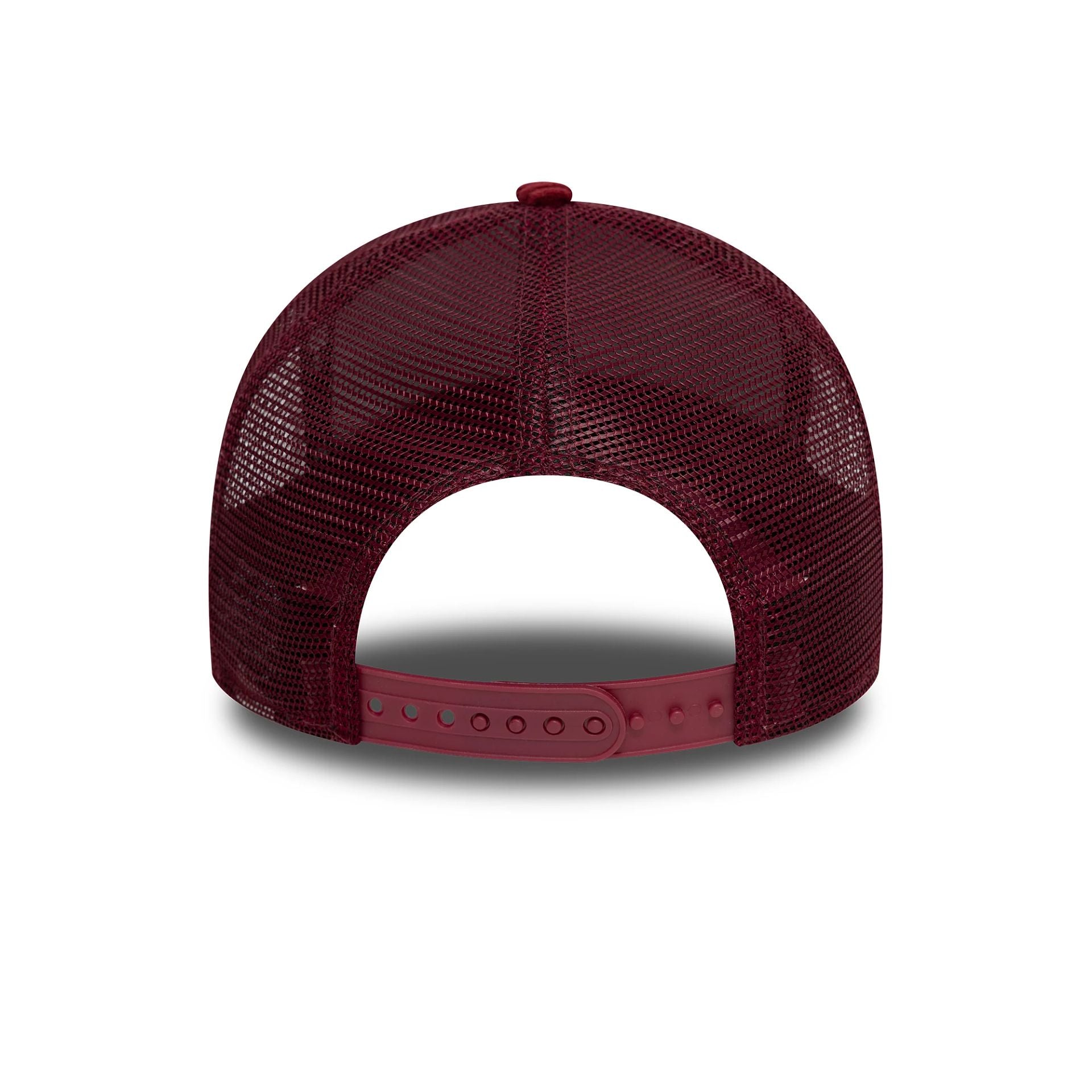 New Era Patch Cord Dark Red 9FORTY A-Frame Trucker Adjustable Cap