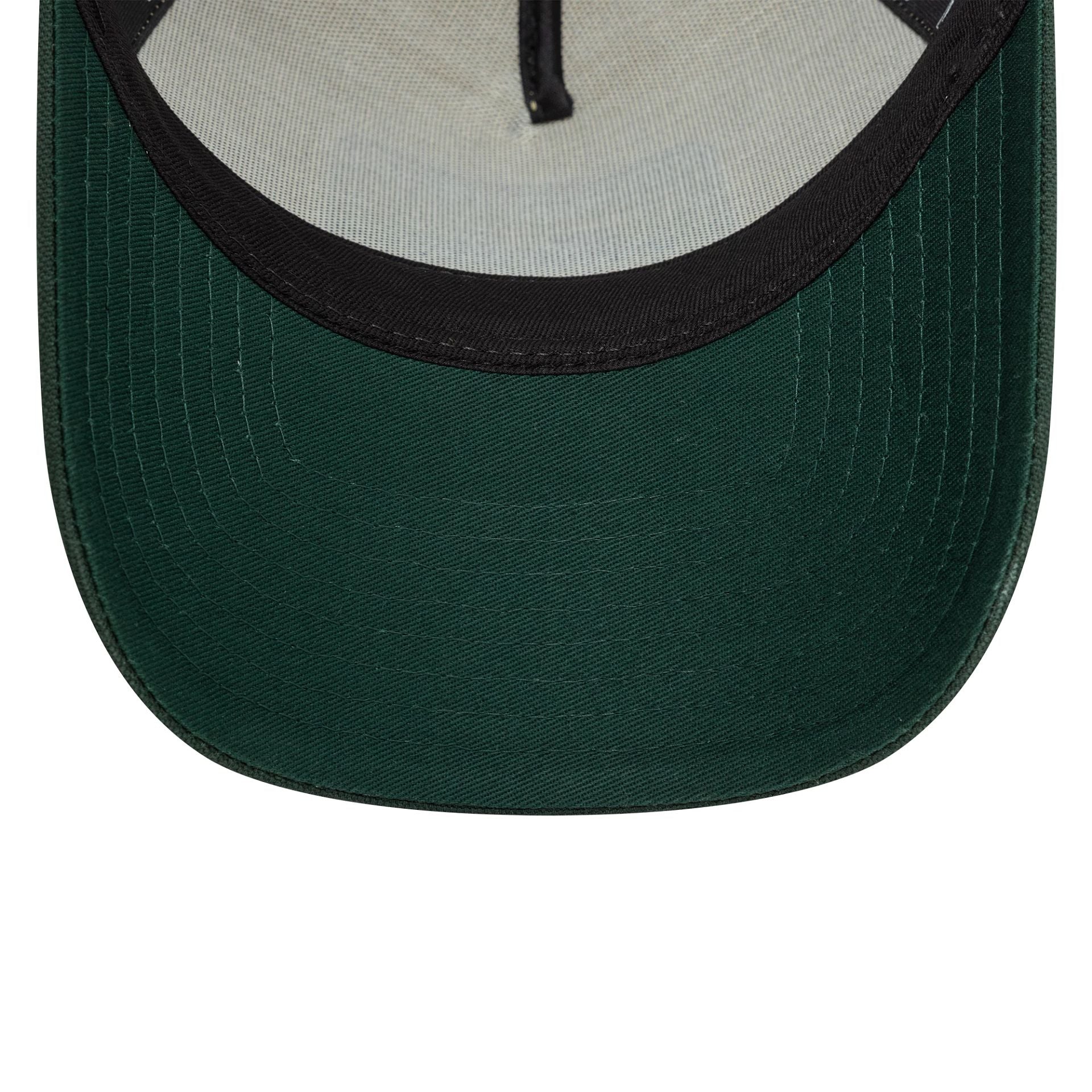 New Era Patch Cotton Canvas Cream 9FORTY A-Frame Trucker Adjustable Cap
