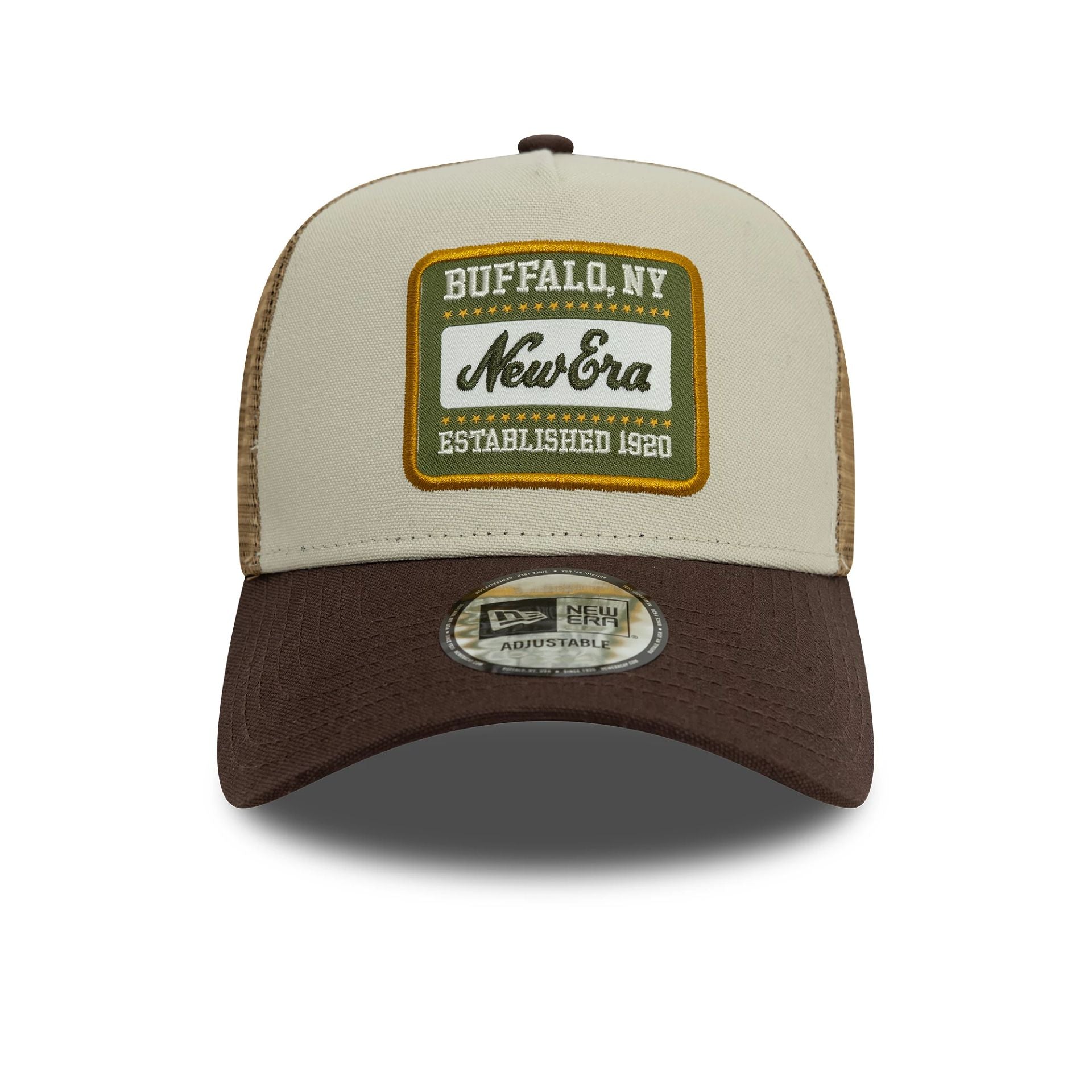 New Era Patch Cotton Canvas 9FORTY A-Frame Trucker Cap