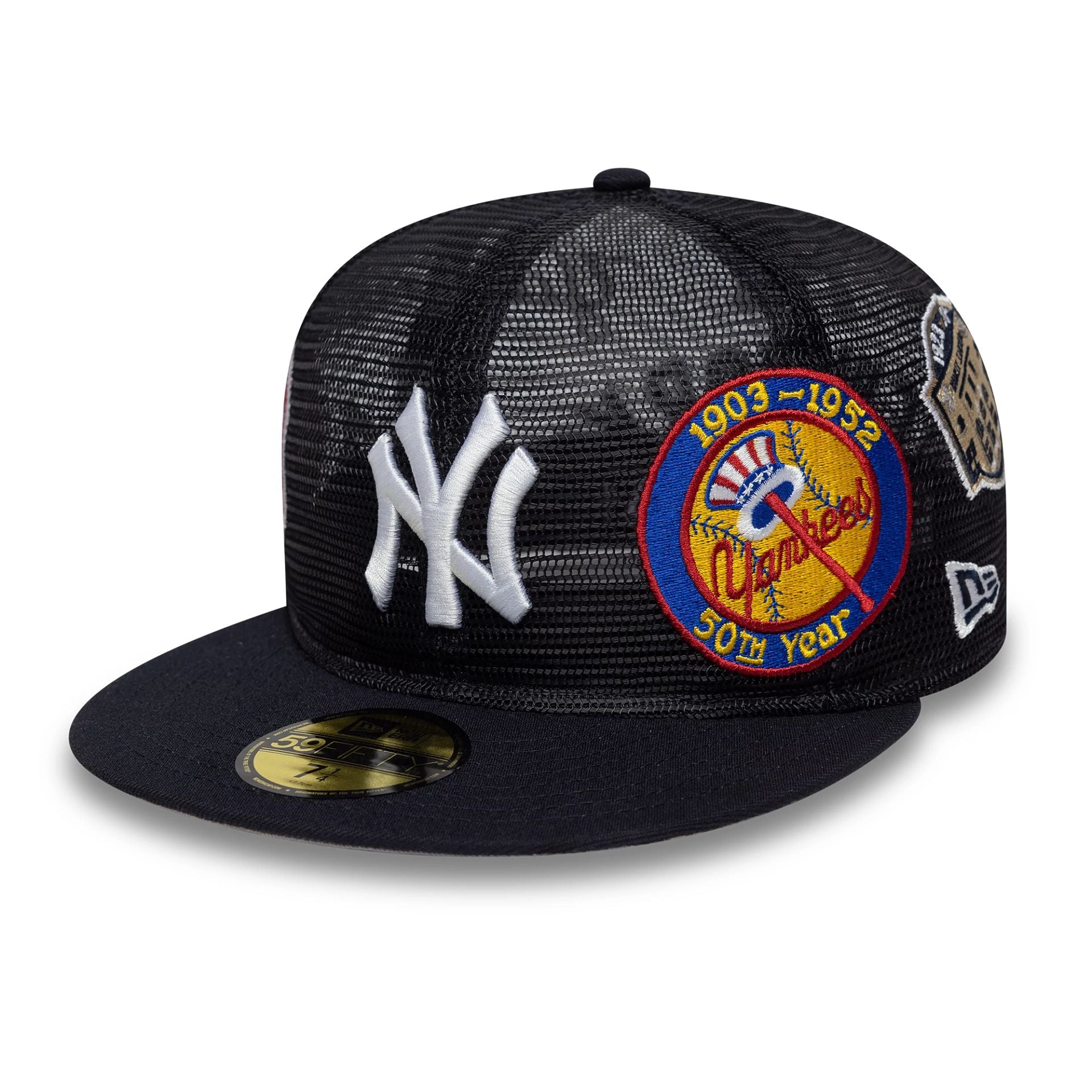 New York Yankees MLB Mesh Navy 59FIFTY FItted Cap