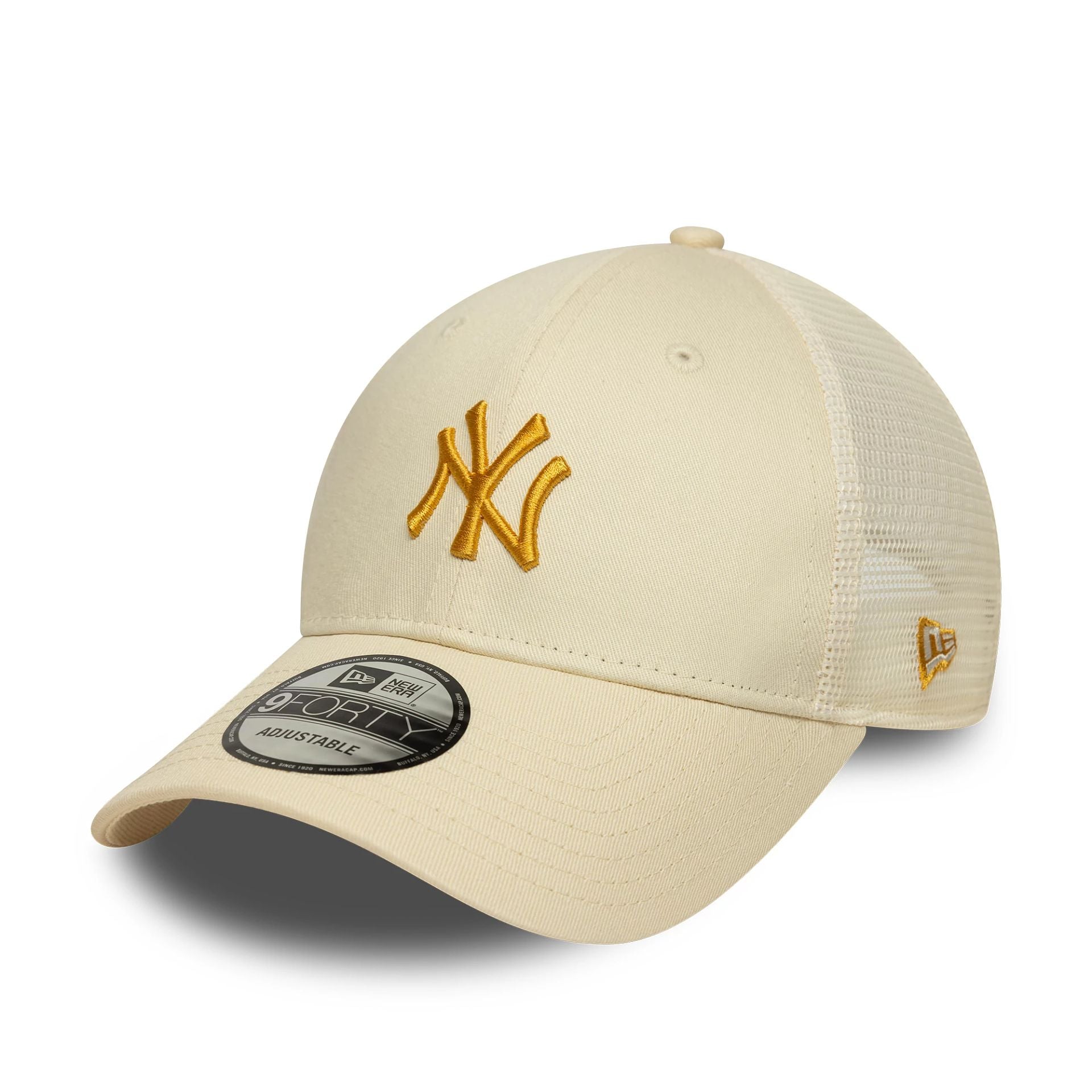 New York Yankees MLB Homefield Cream 9FORTY Trucker Adjustable Cap