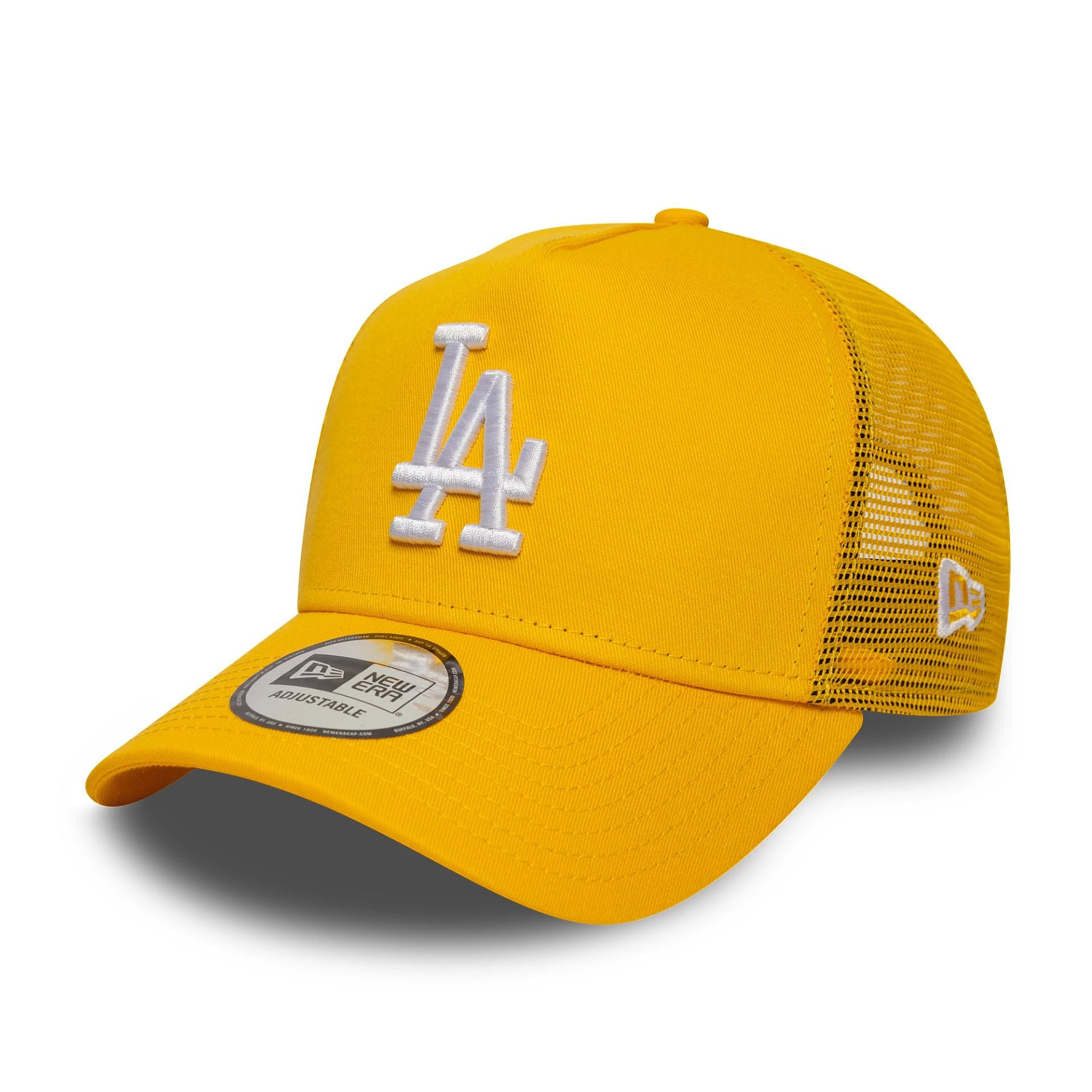 LA Dodgers MLB League Essential Yellow 9FORTY A-Frame Trucker Adjustable Cap