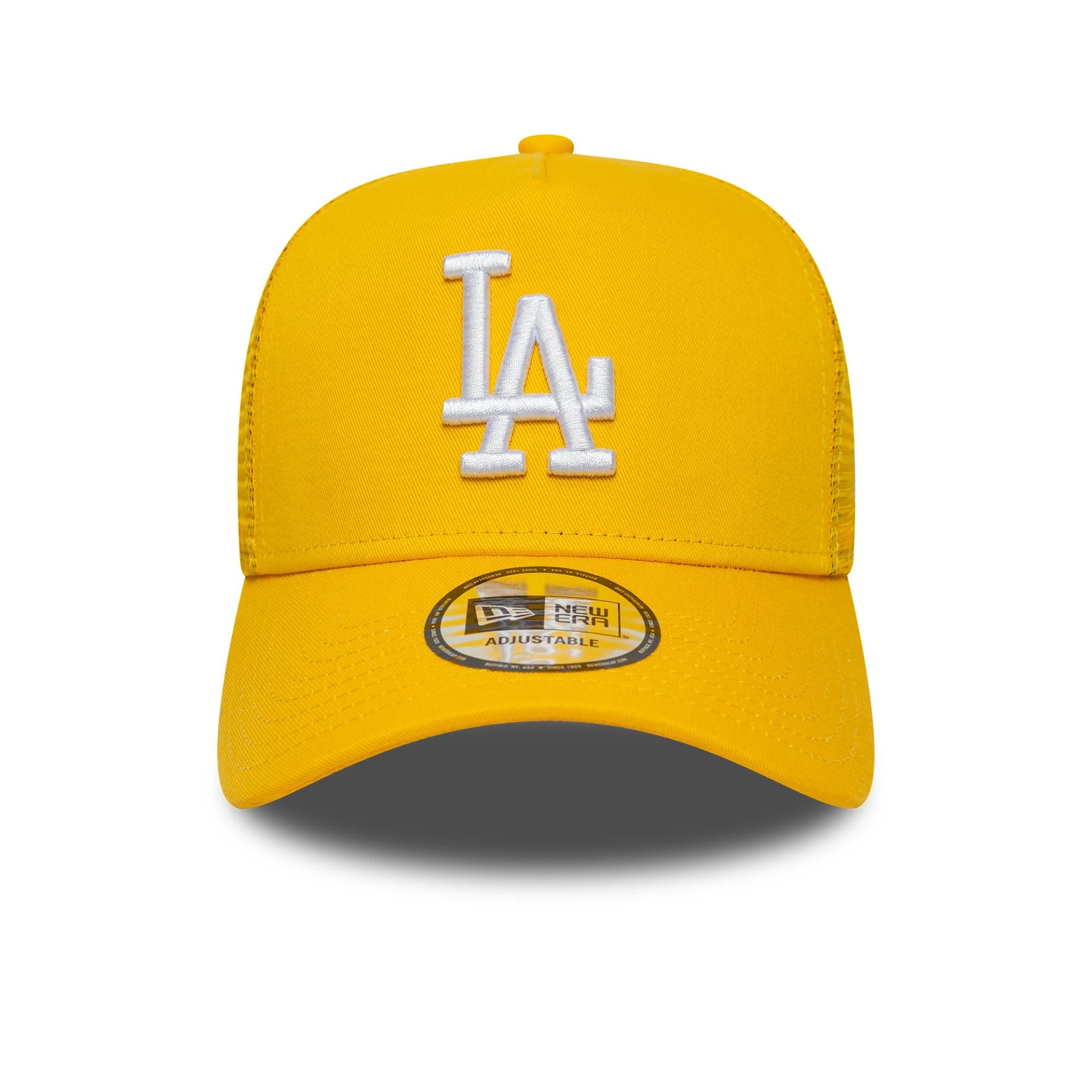 LA Dodgers MLB League Essential Yellow 9FORTY A-Frame Trucker Adjustable Cap