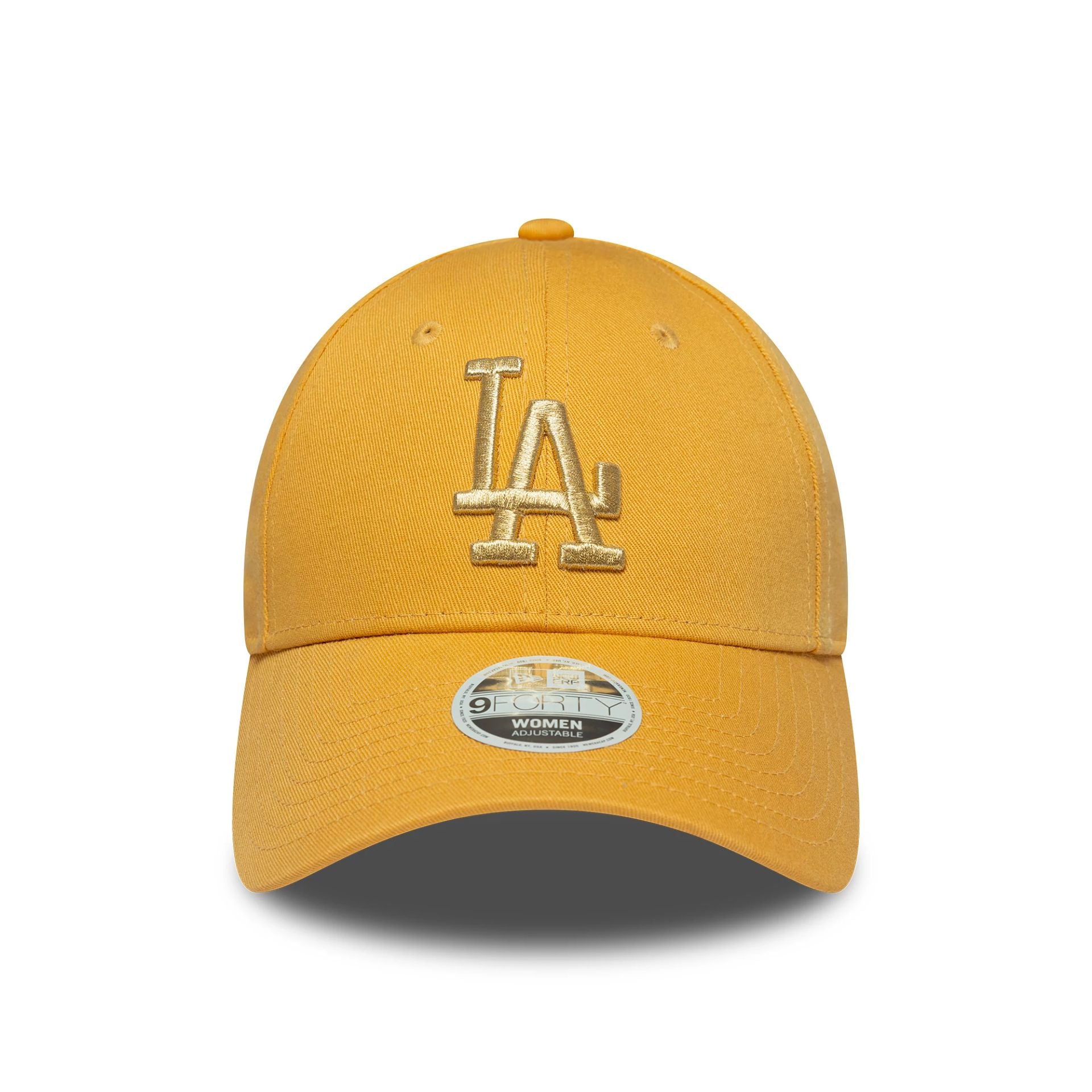 LA Dodgers Womens Metallic Yellow 9FORTY Adjustable Cap