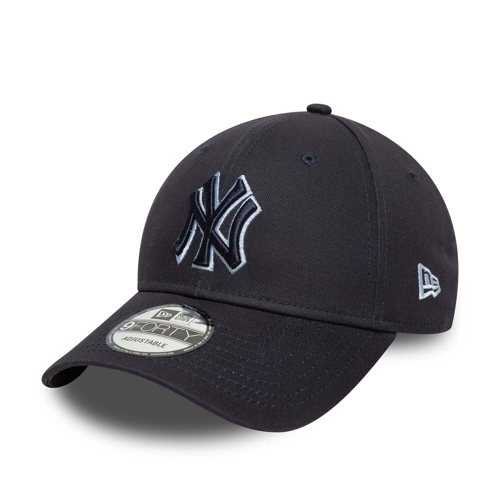 New York Yankees Team Outline Navy 9FORTY Adjustable Cap