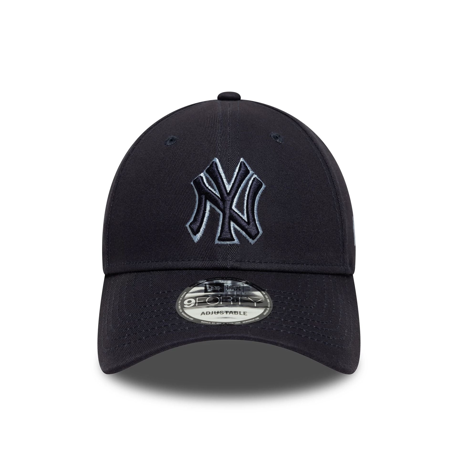 New York Yankees Team Outline Navy 9FORTY Adjustable Cap