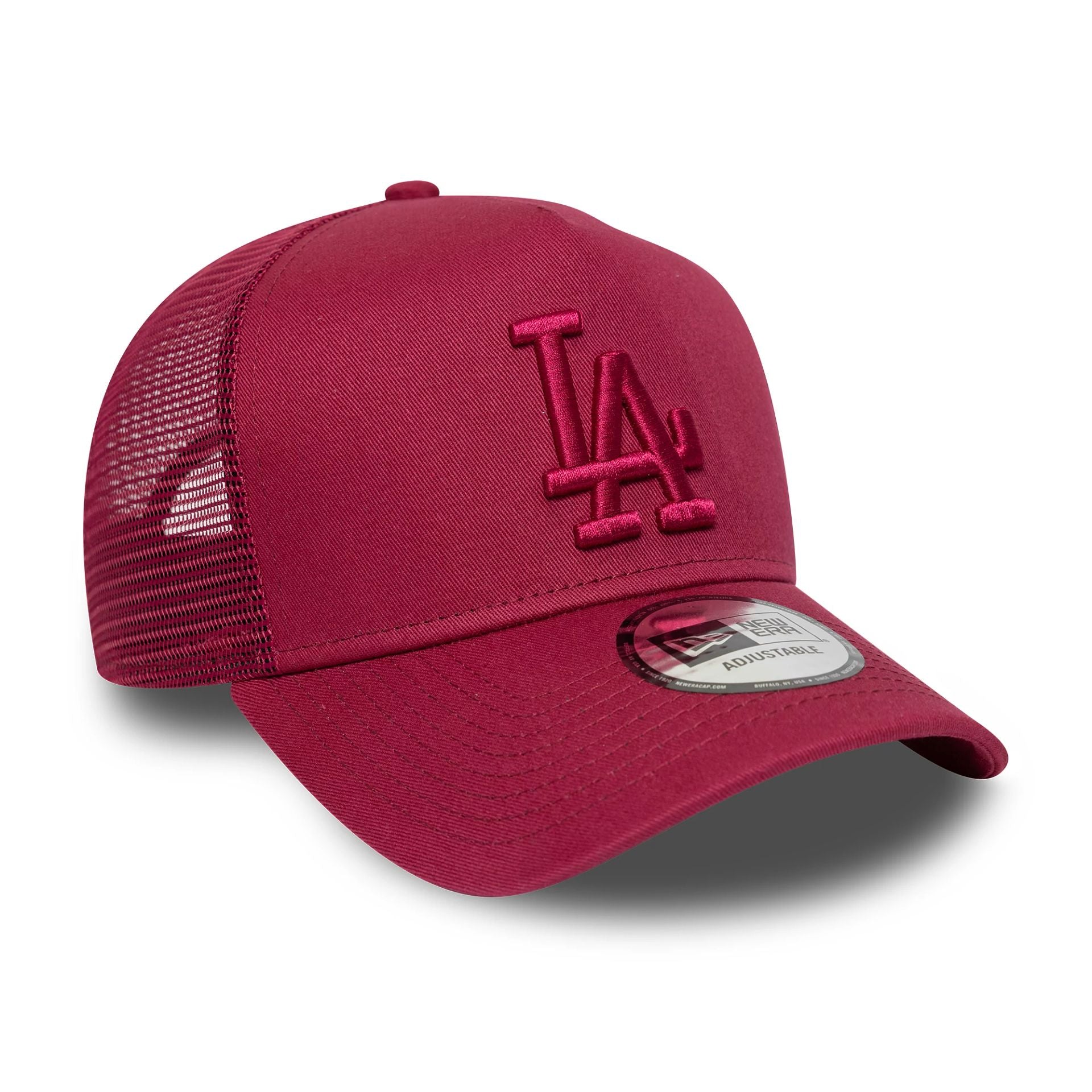 LA Dodgers MLB League Essential Dark Red 9FORTY A-Frame Trucker Adjustable Cap