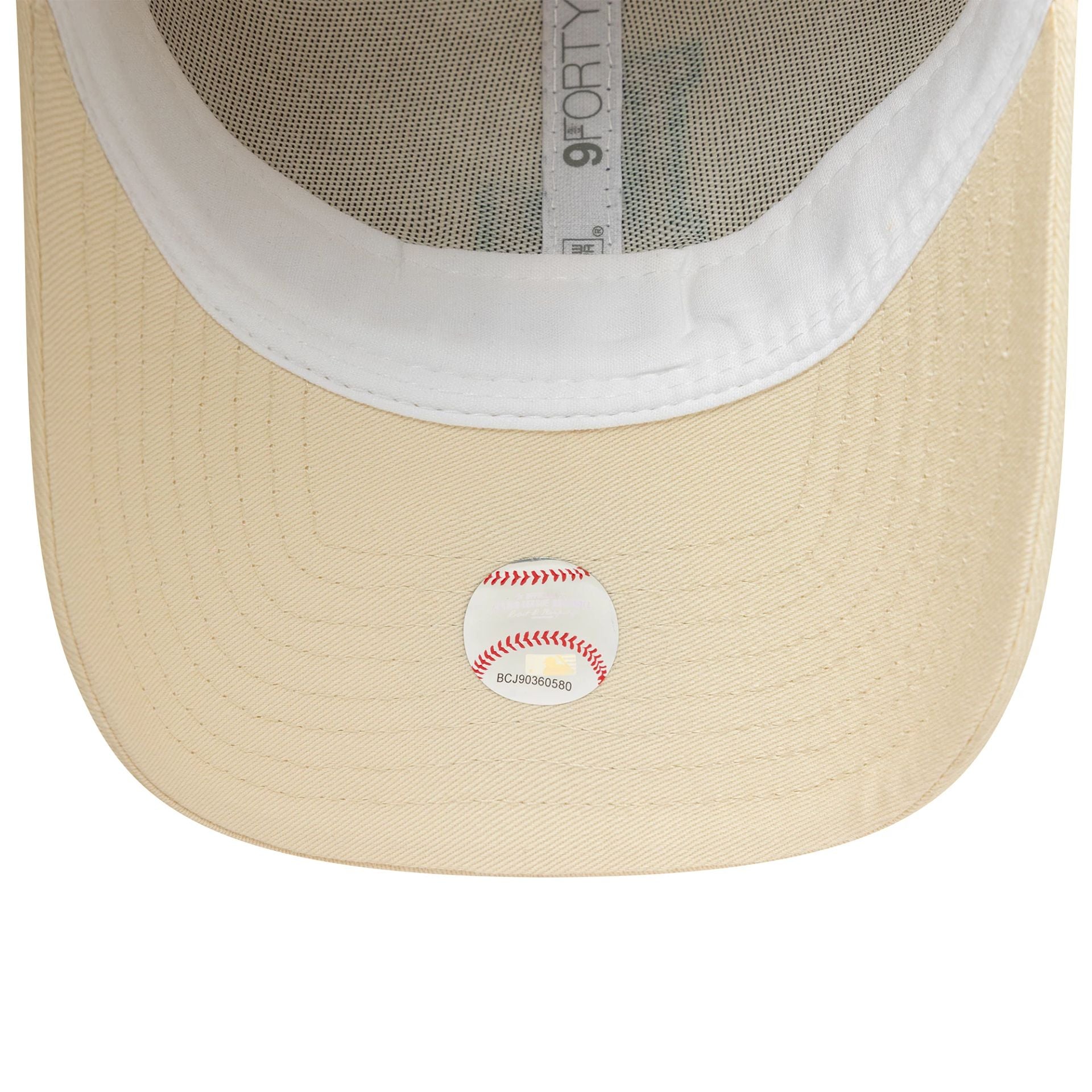 LA Dodgers Team Outline Cream 9FORTY Adjustable Cap