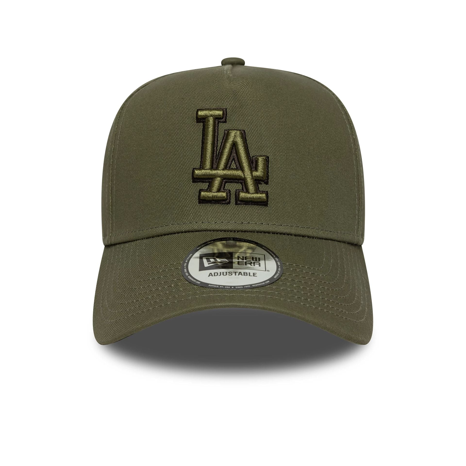 LA Dodgers Team Outline Dark Green 9FORTY E-Frame Adjustable Cap