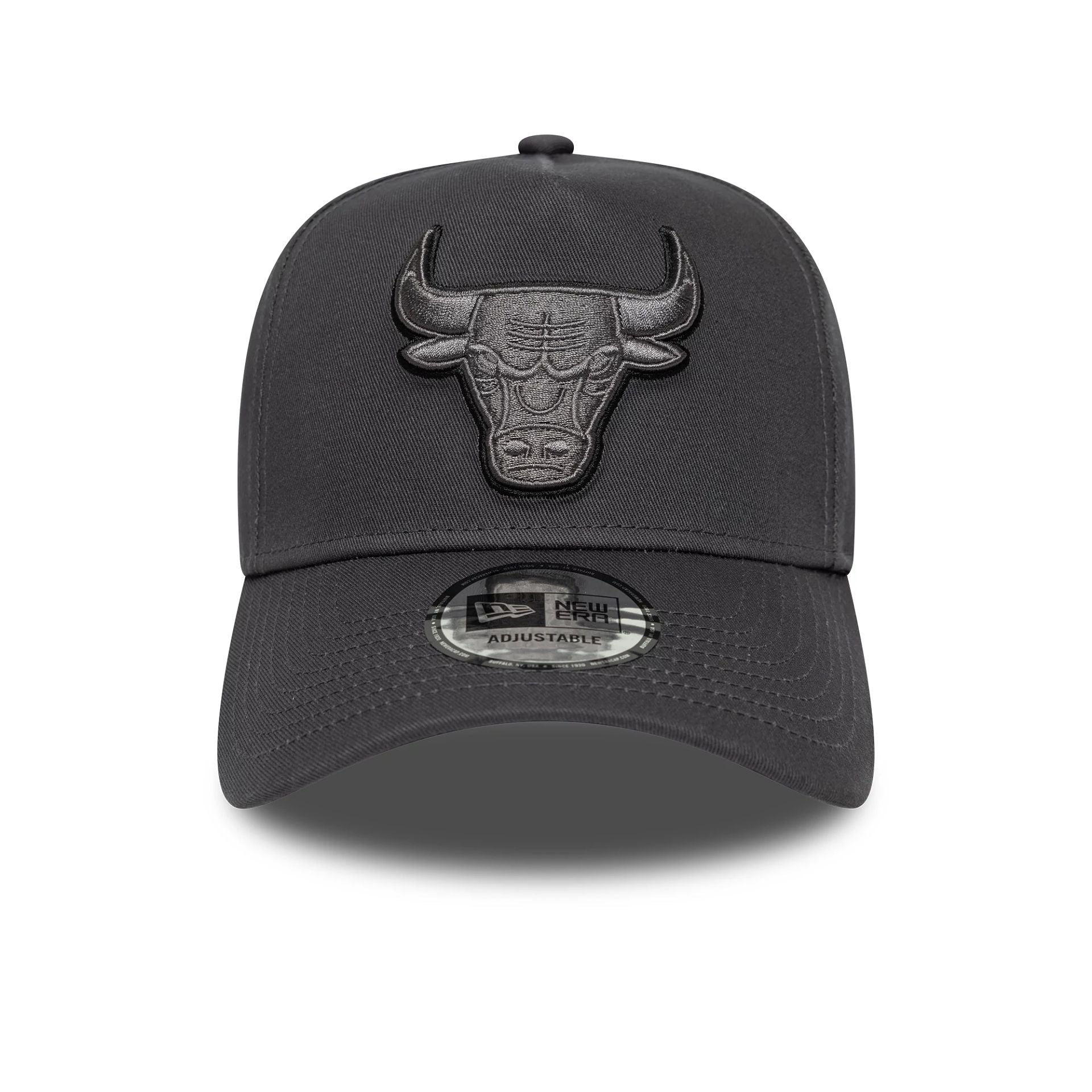 Chicago Bulls Team Outline Dark Grey 9FORTY E-Frame Adjustable Cap