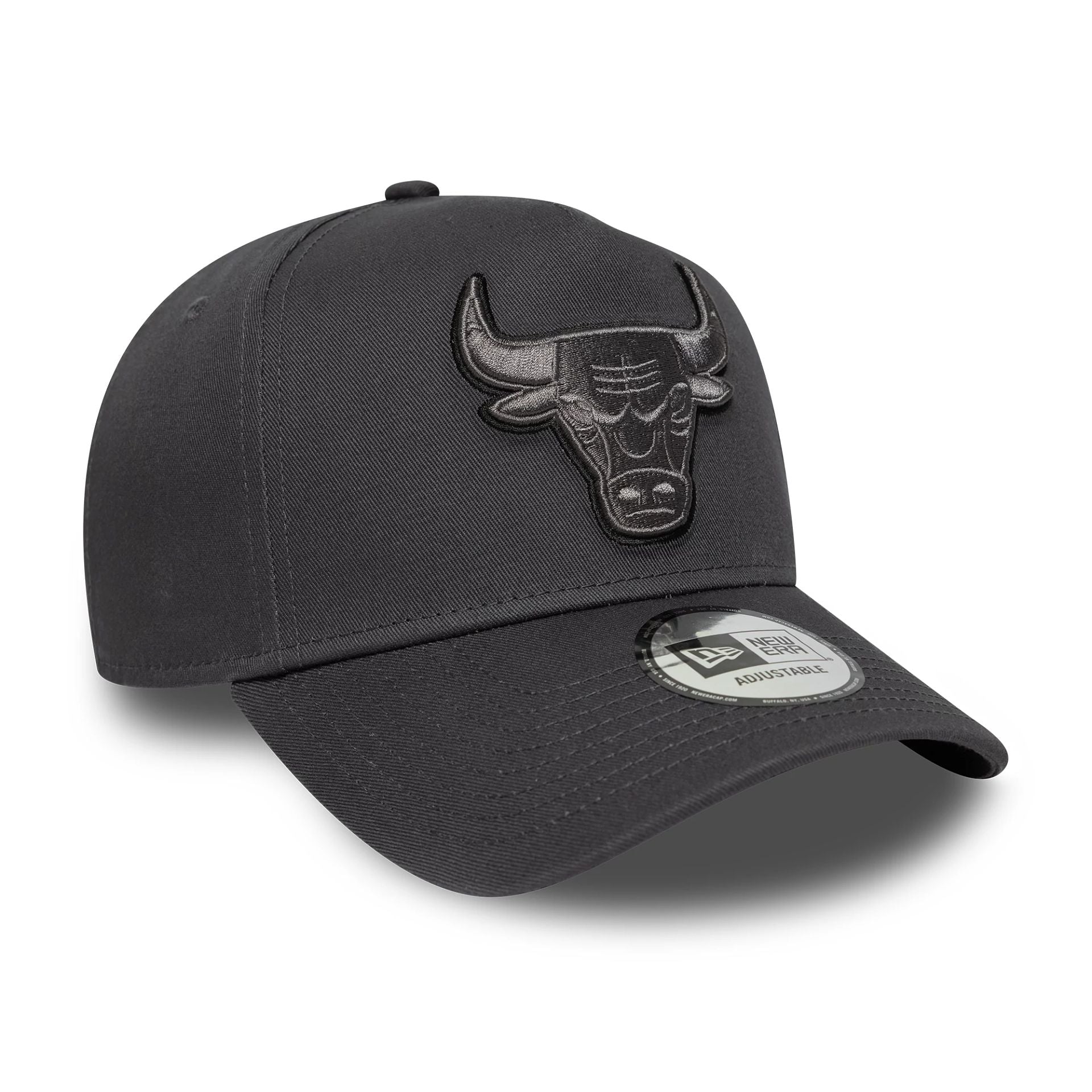 Chicago Bulls Team Outline Dark Grey 9FORTY E-Frame Adjustable Cap