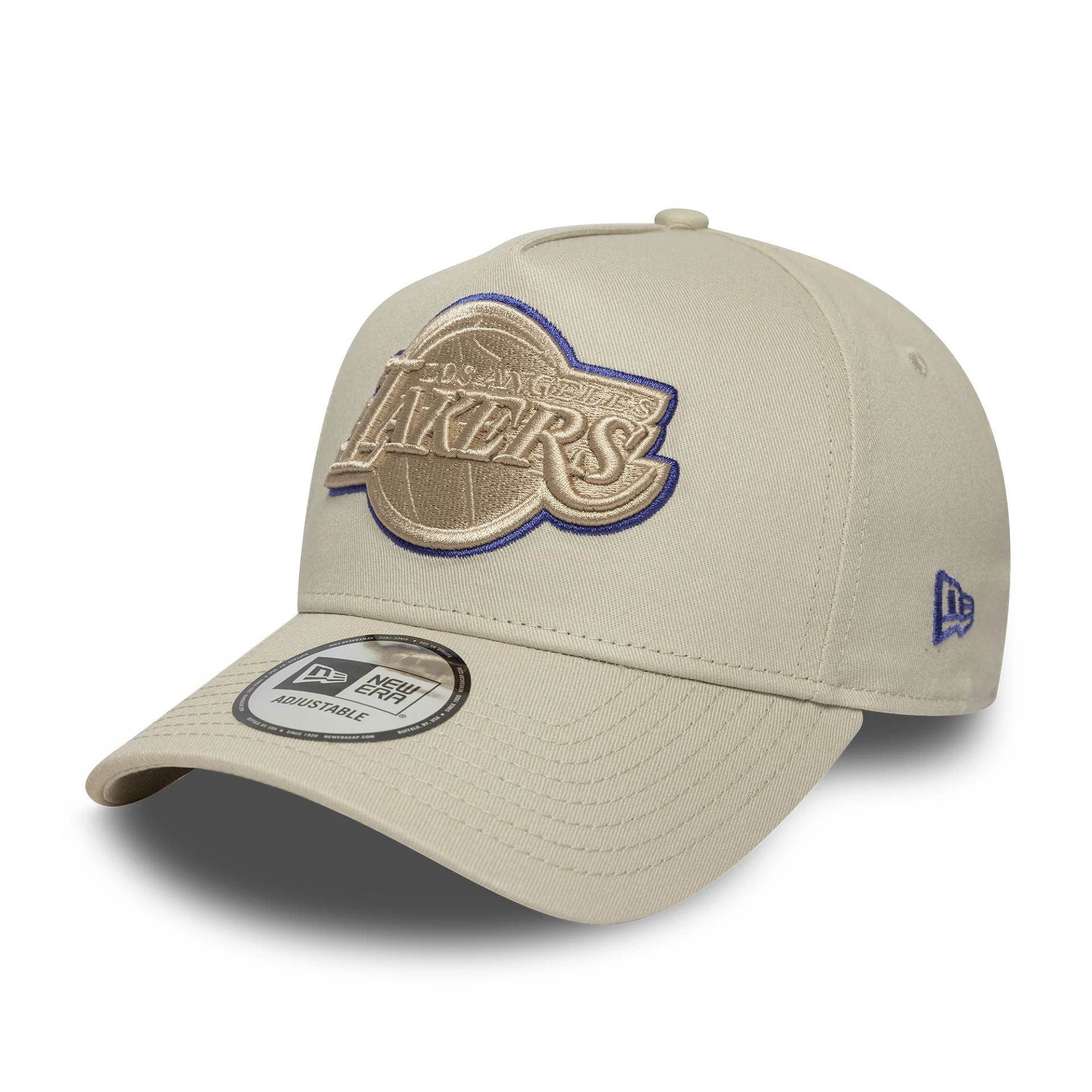 LA Lakers Team Outline Cream 9FORTY E-Frame Adjustable Cap