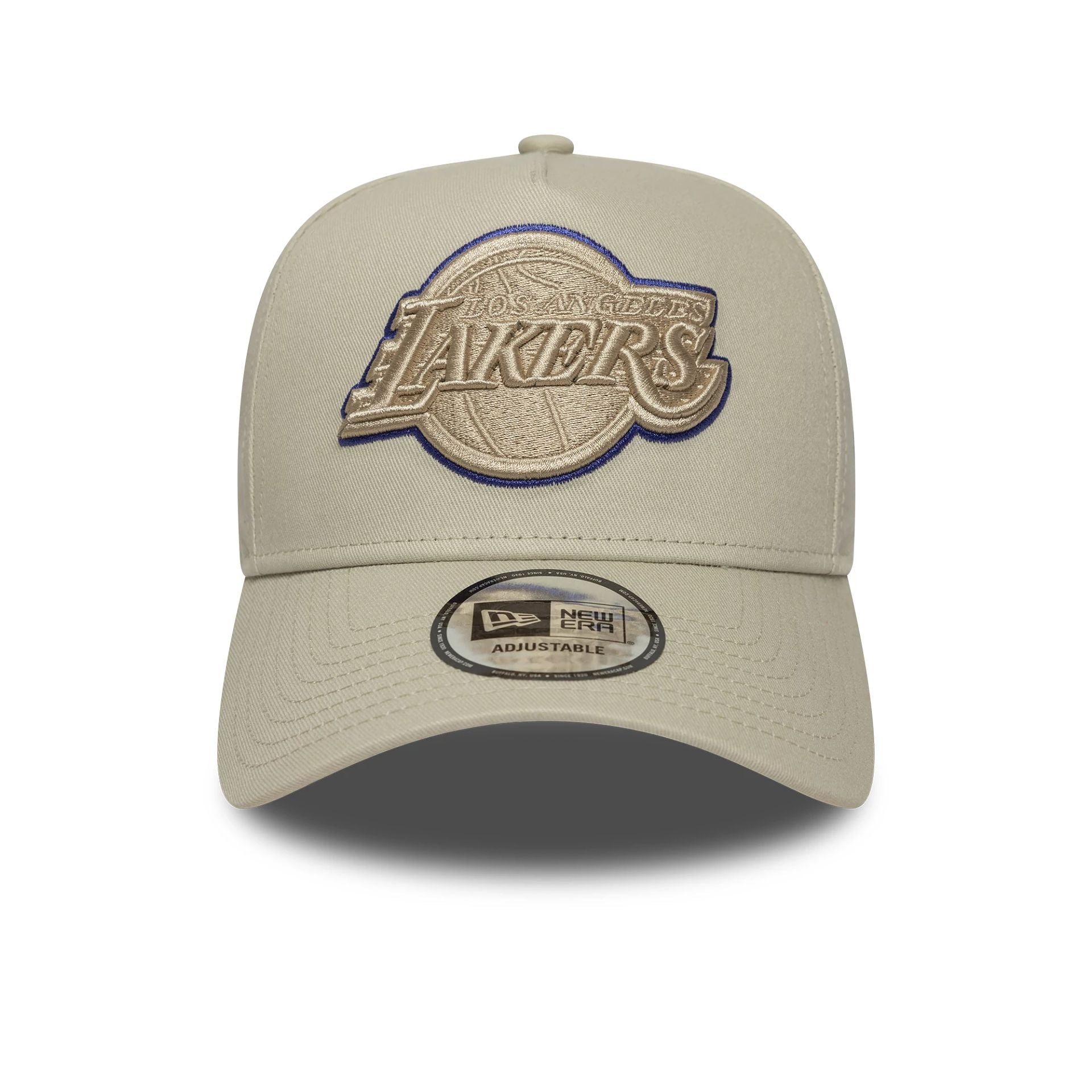 LA Lakers Team Outline Cream 9FORTY E-Frame Adjustable Cap