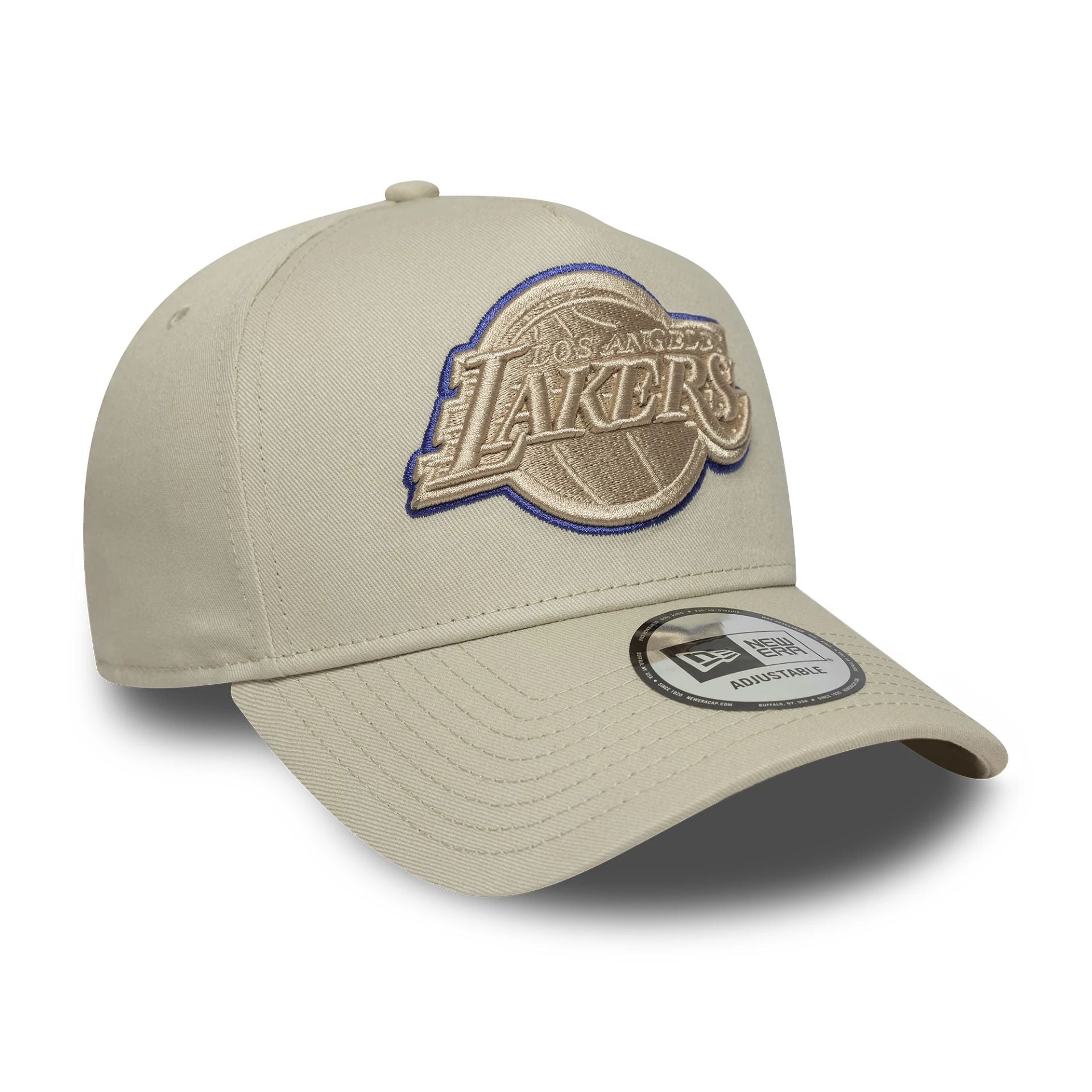 LA Lakers Team Outline Cream 9FORTY E-Frame Adjustable Cap