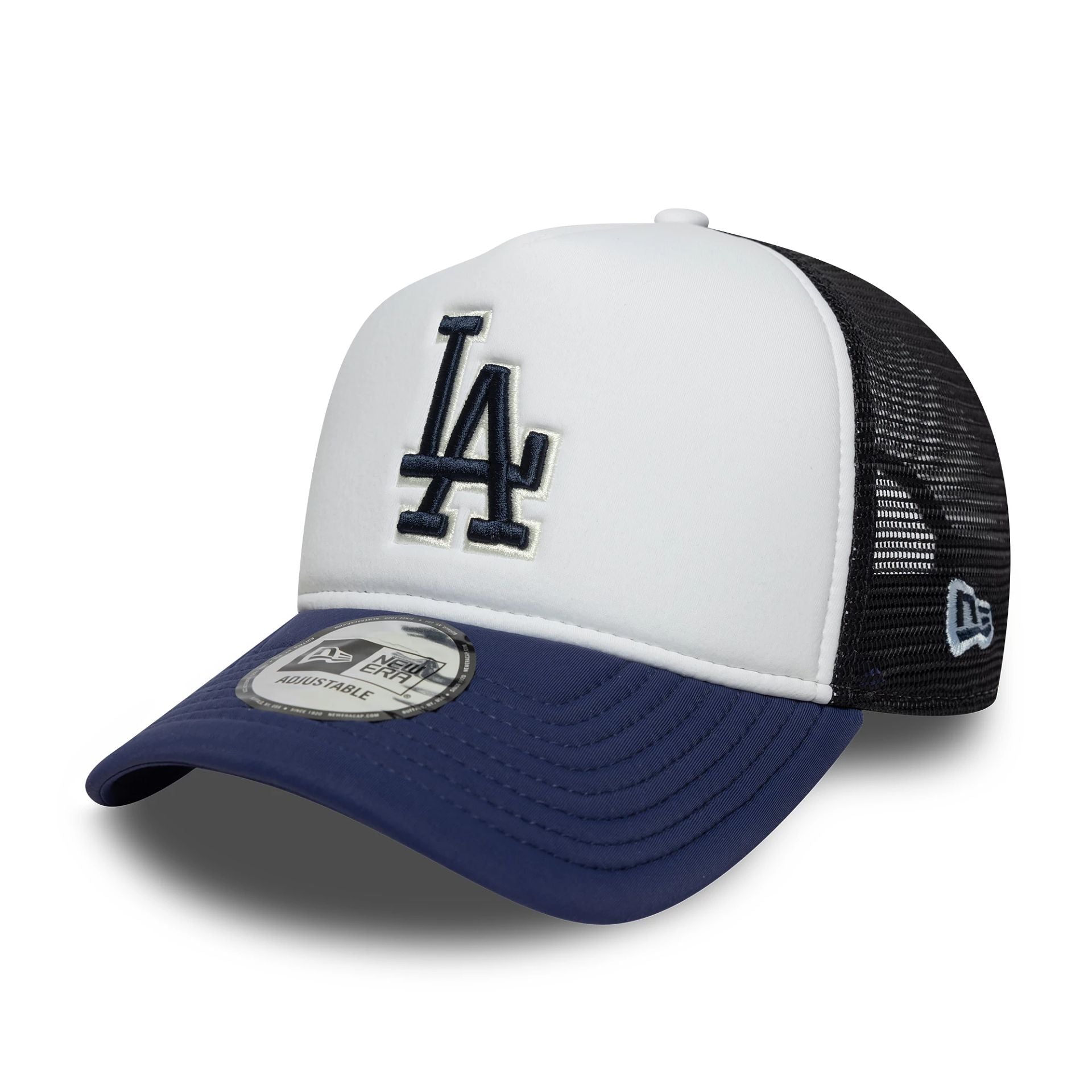 LA Dodgers MLB World Series Navy 9FORTY E-Frame Trucker Adjustable Cap
