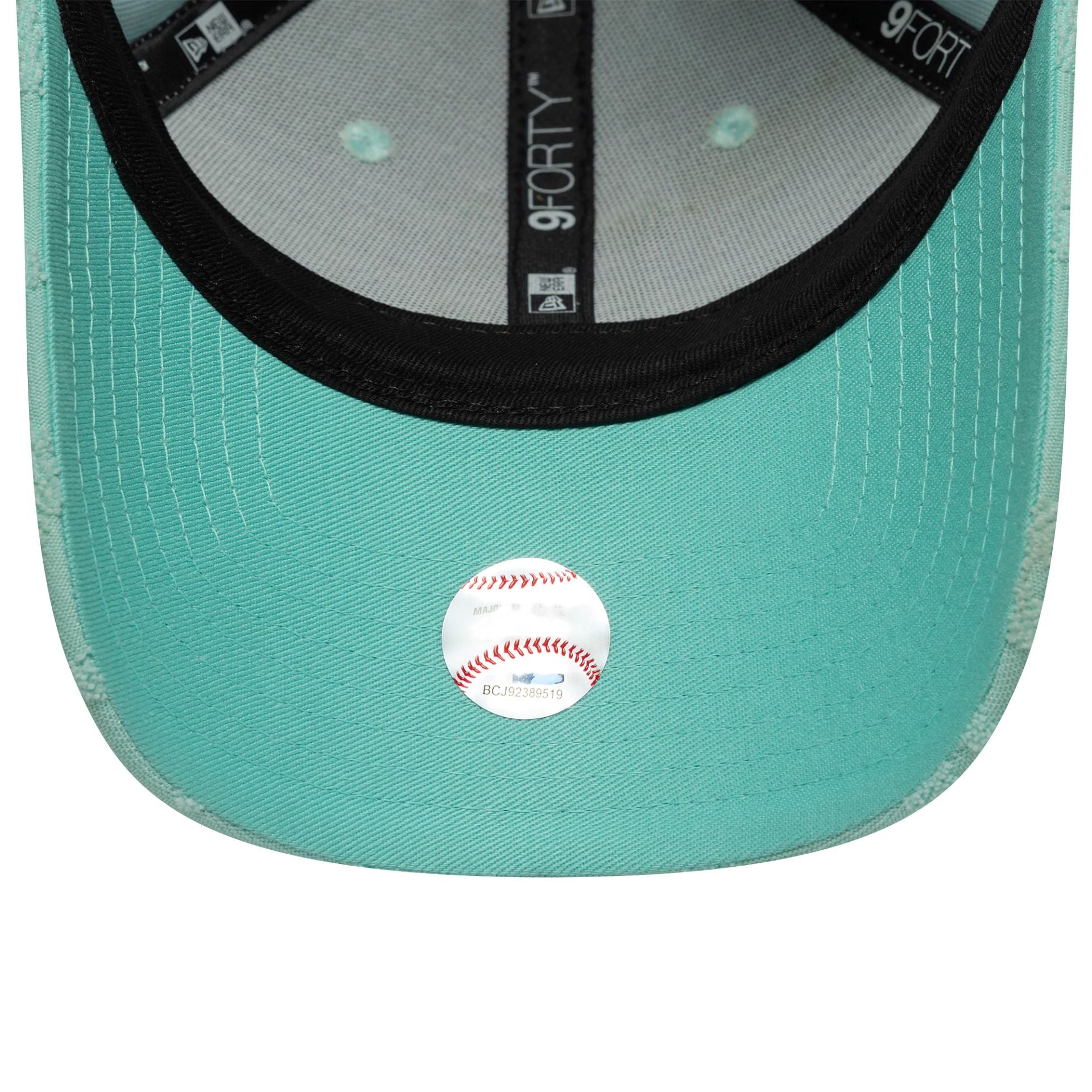 LA Dodgers Womens MLB Floral Towelling Pastel Green 9FORTY Adjustable Cap