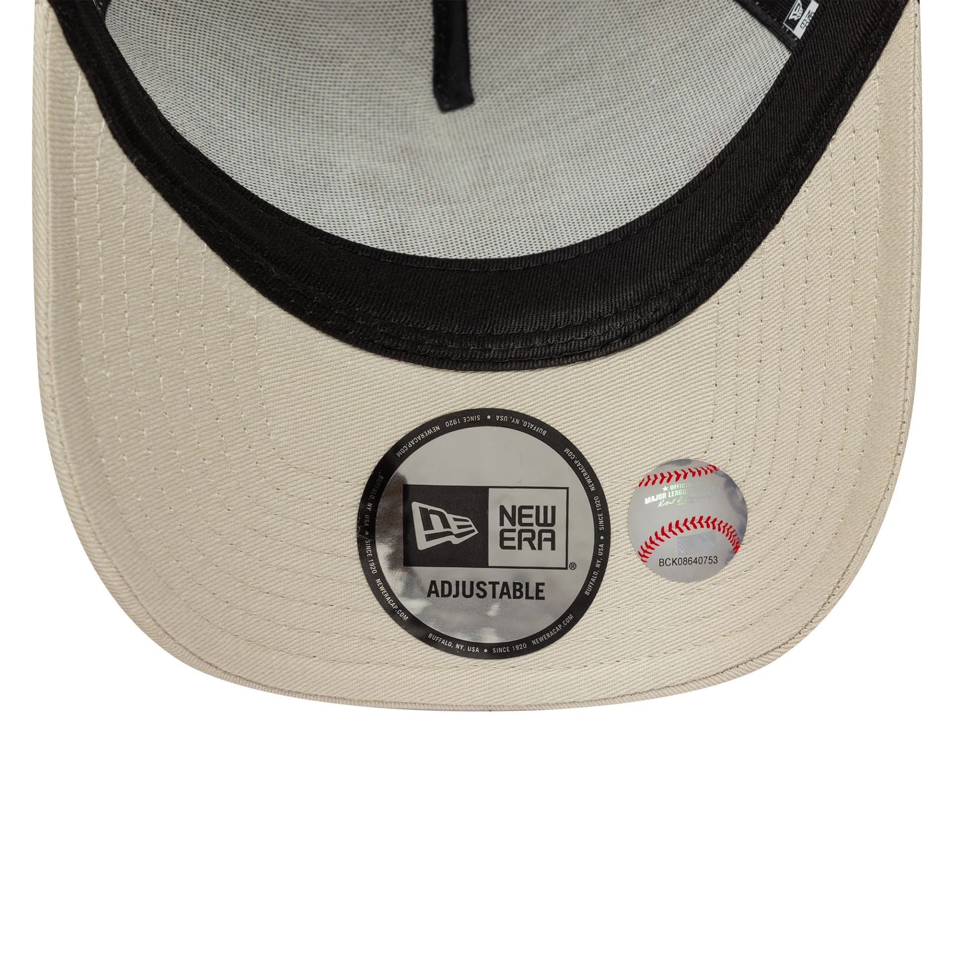 New York Yankees MLB Floral Icon Cream 9FORTY A-Frame Trucker Adjustable Cap