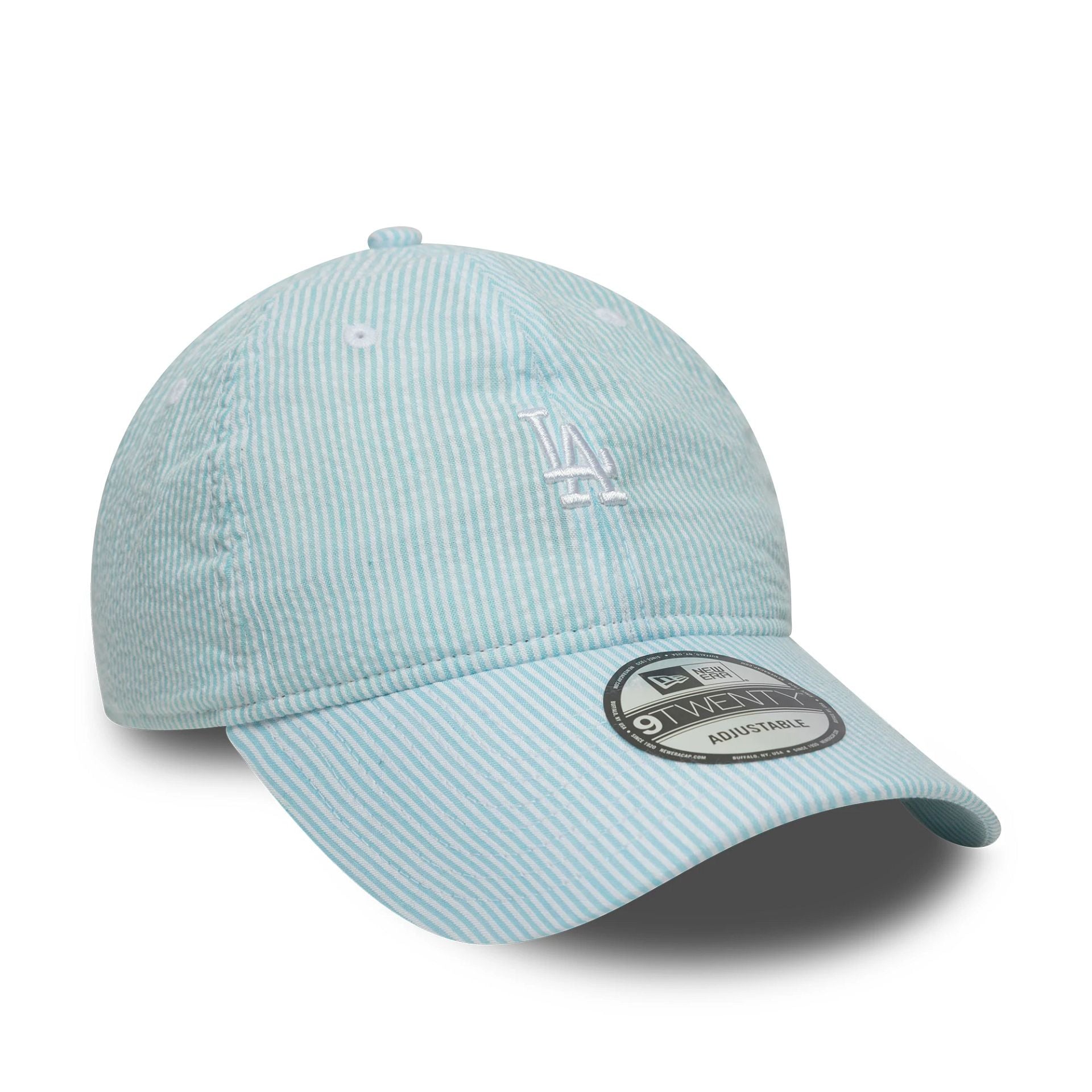 LA Dodgers MLB Seersucker Pastel Green 9TWENTY Adjustable Cap