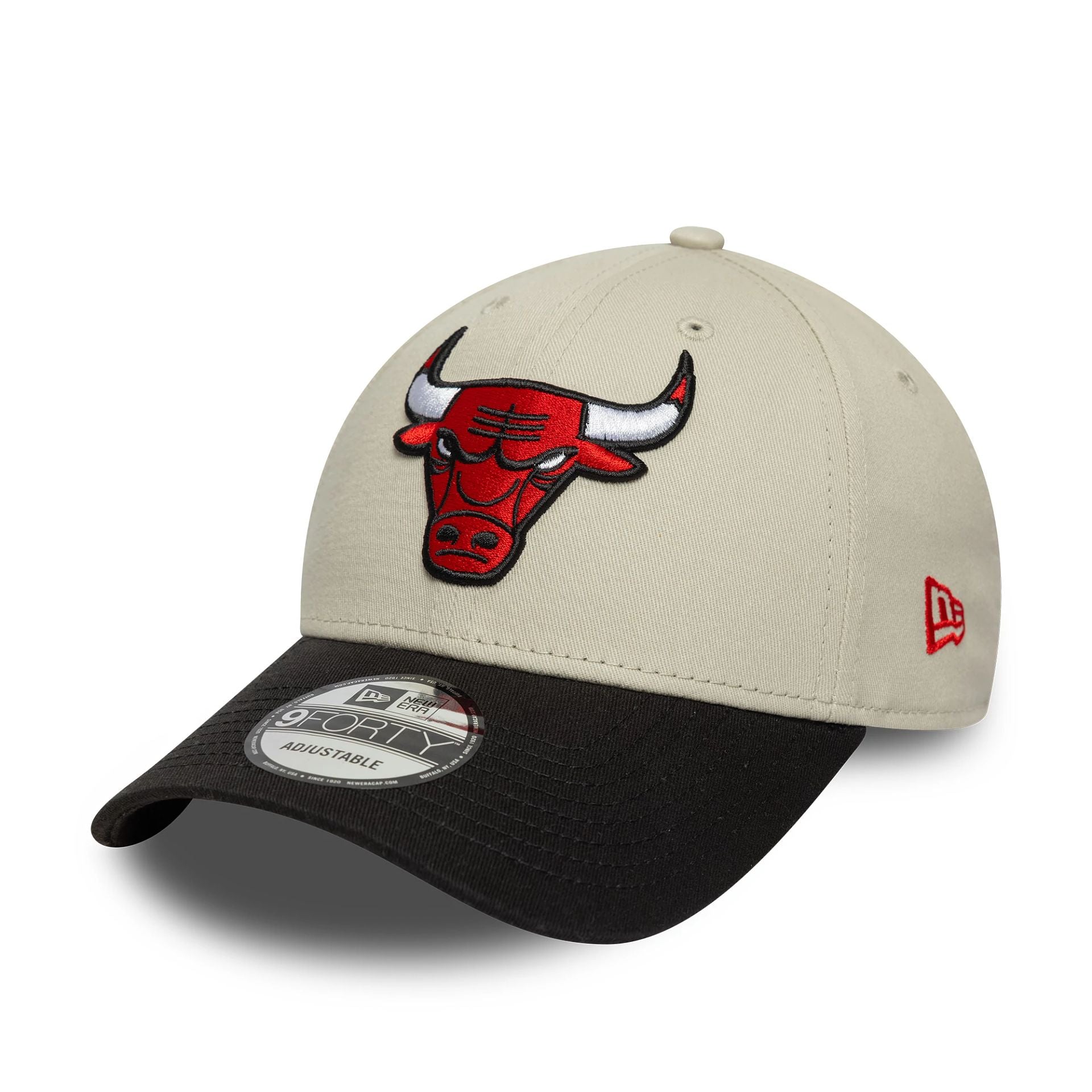 Chicago Bulls NBA Contrast Patch Cream 9FORTY Adjustable Cap