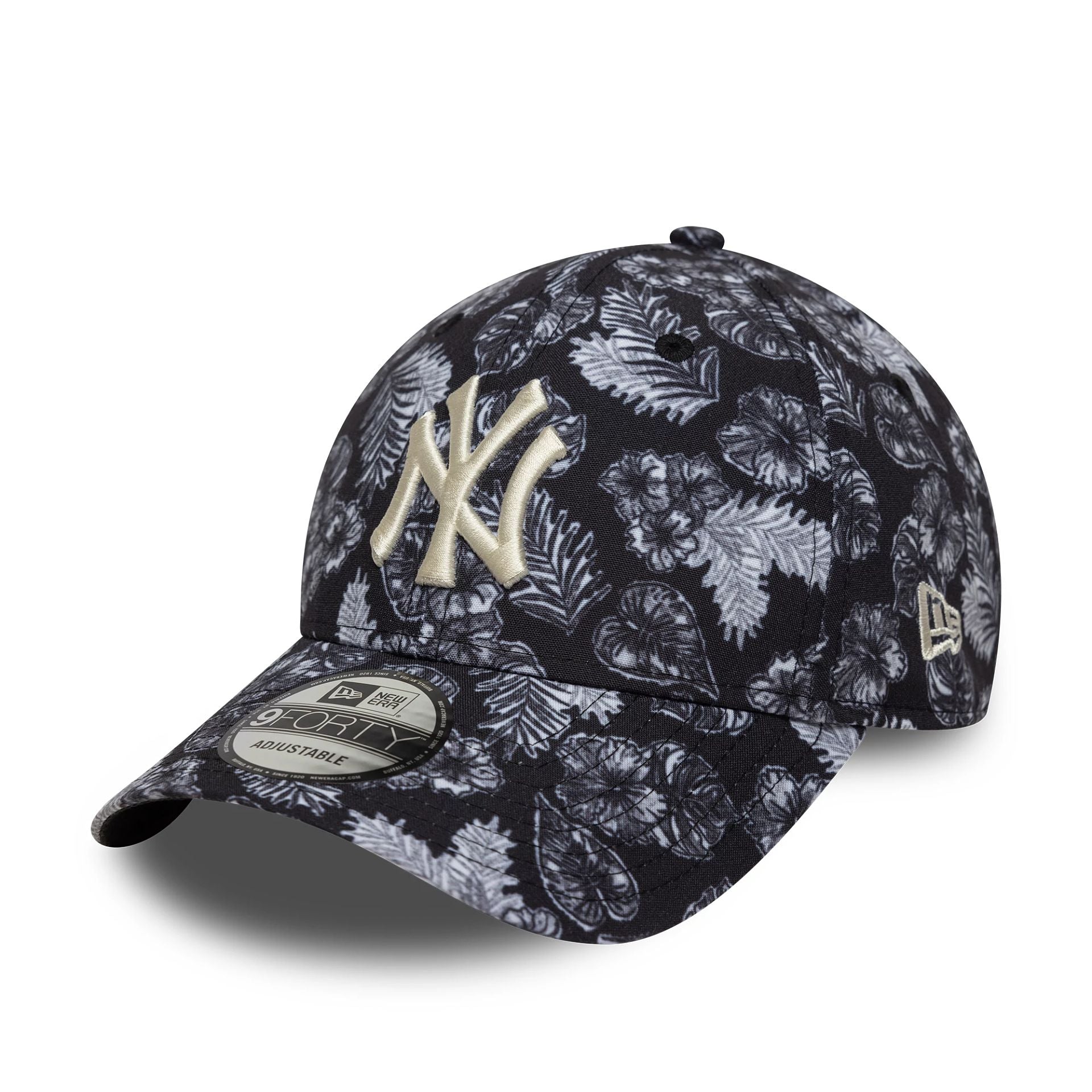 New York Yankees MLB All Over Print Black 9FORTY Adjustable Cap