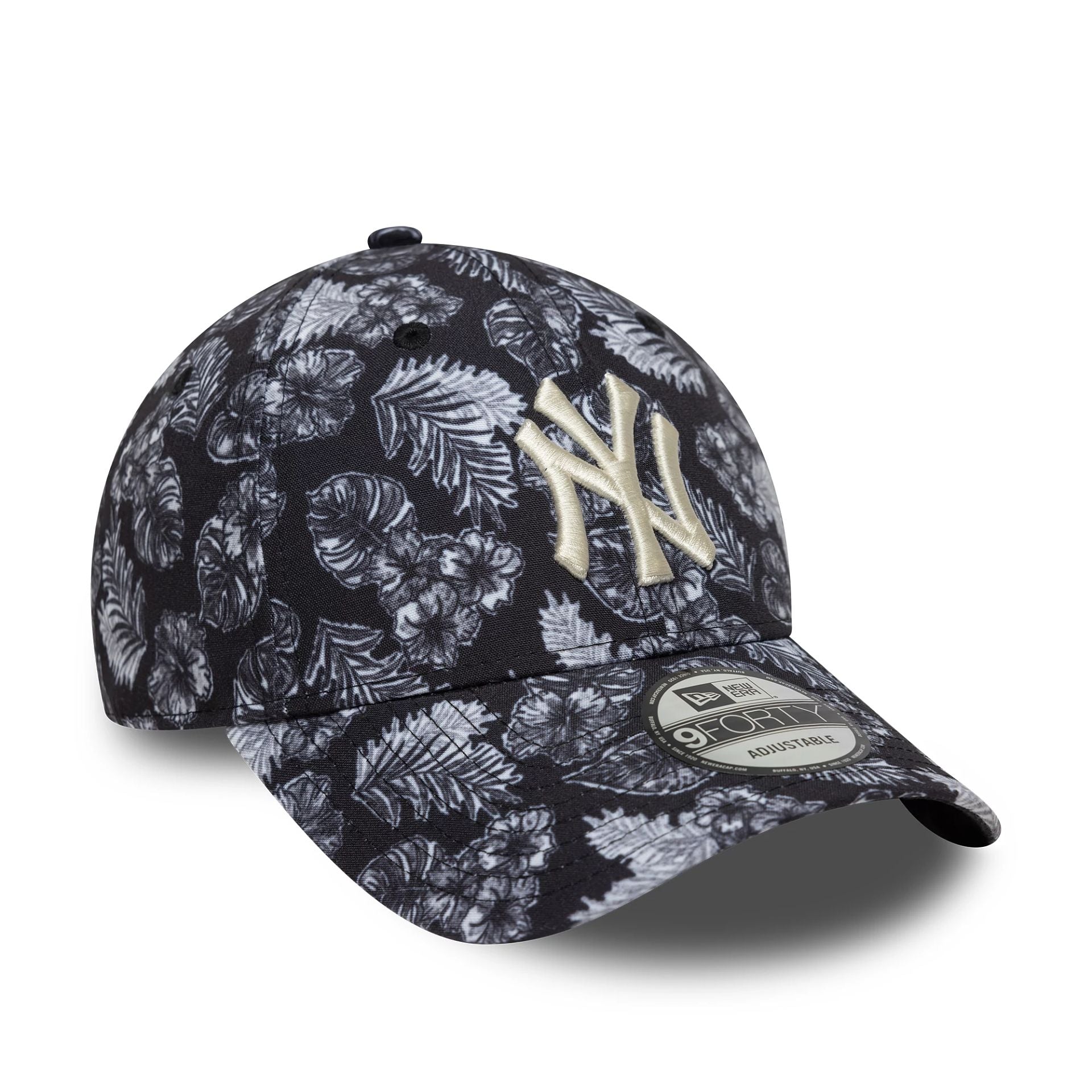 New York Yankees MLB All Over Print Black 9FORTY Adjustable Cap