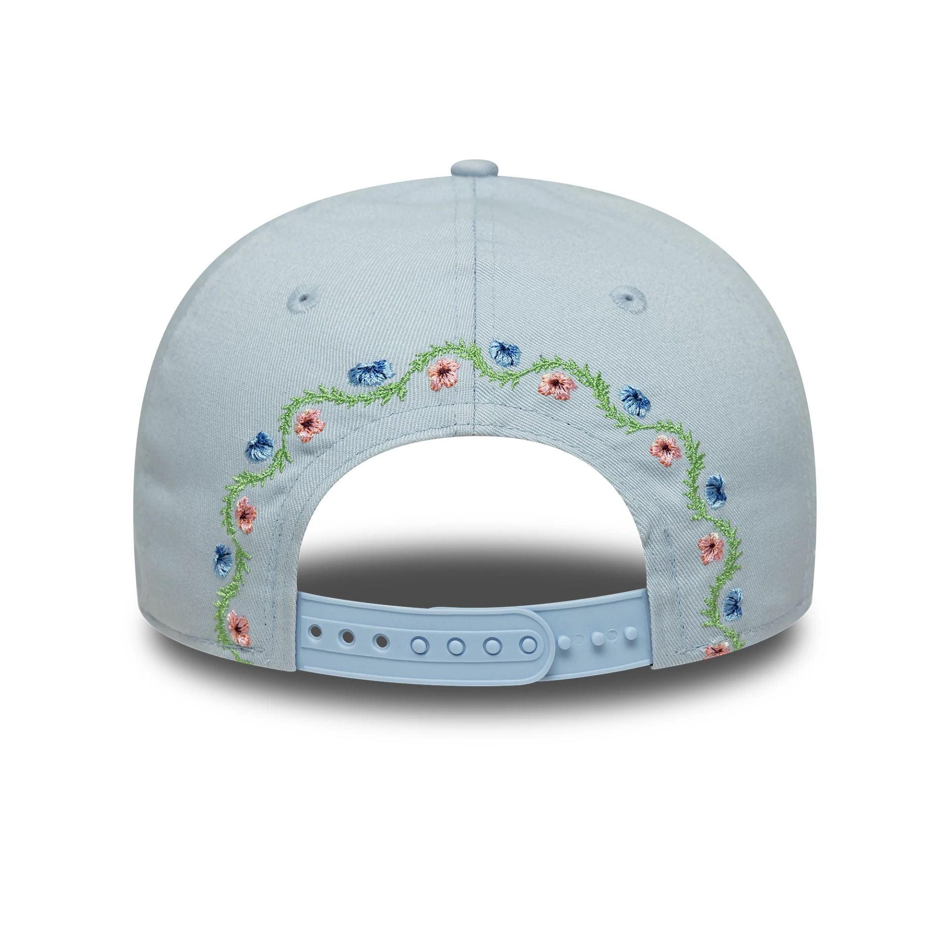 LA Dodgers MLB Floral Pastel Blue Low Profile 9FIFTY Snapback Adjustable Cap