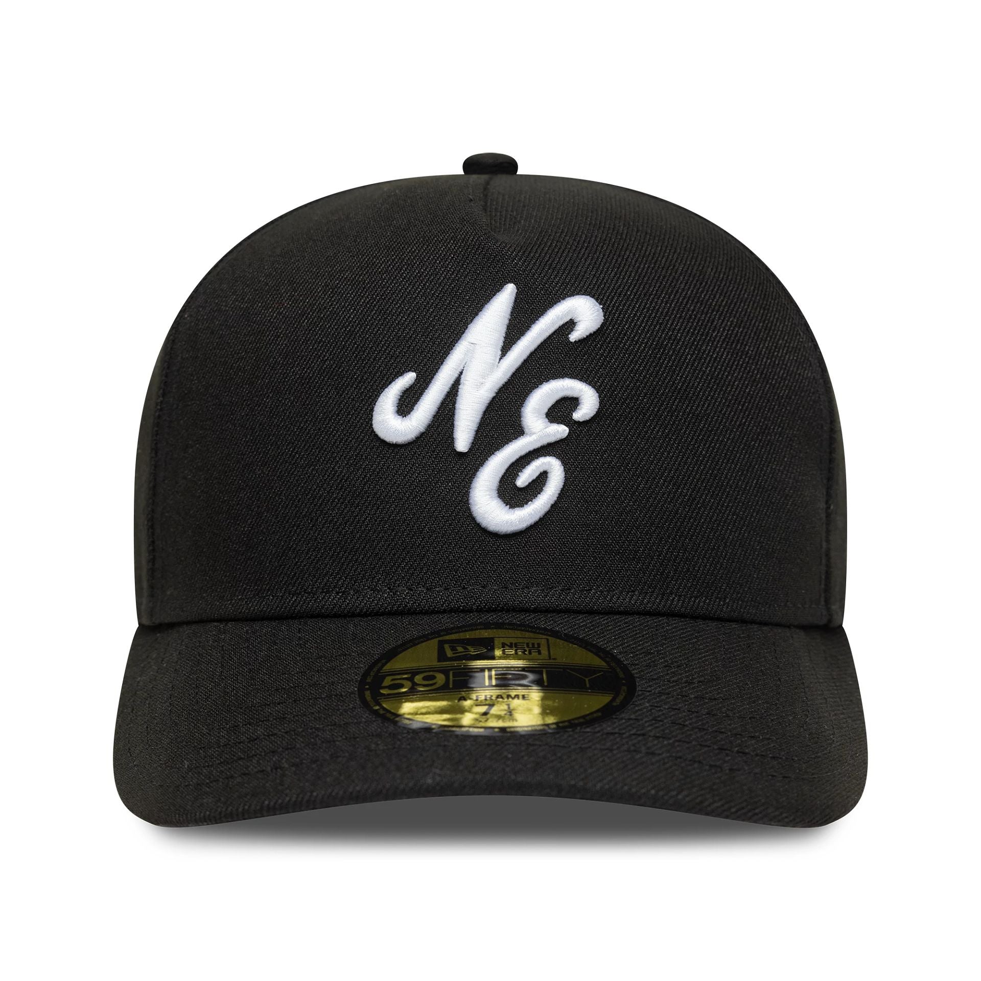 New Era Script Black A-Frame 59FIFTY Fitted Cap