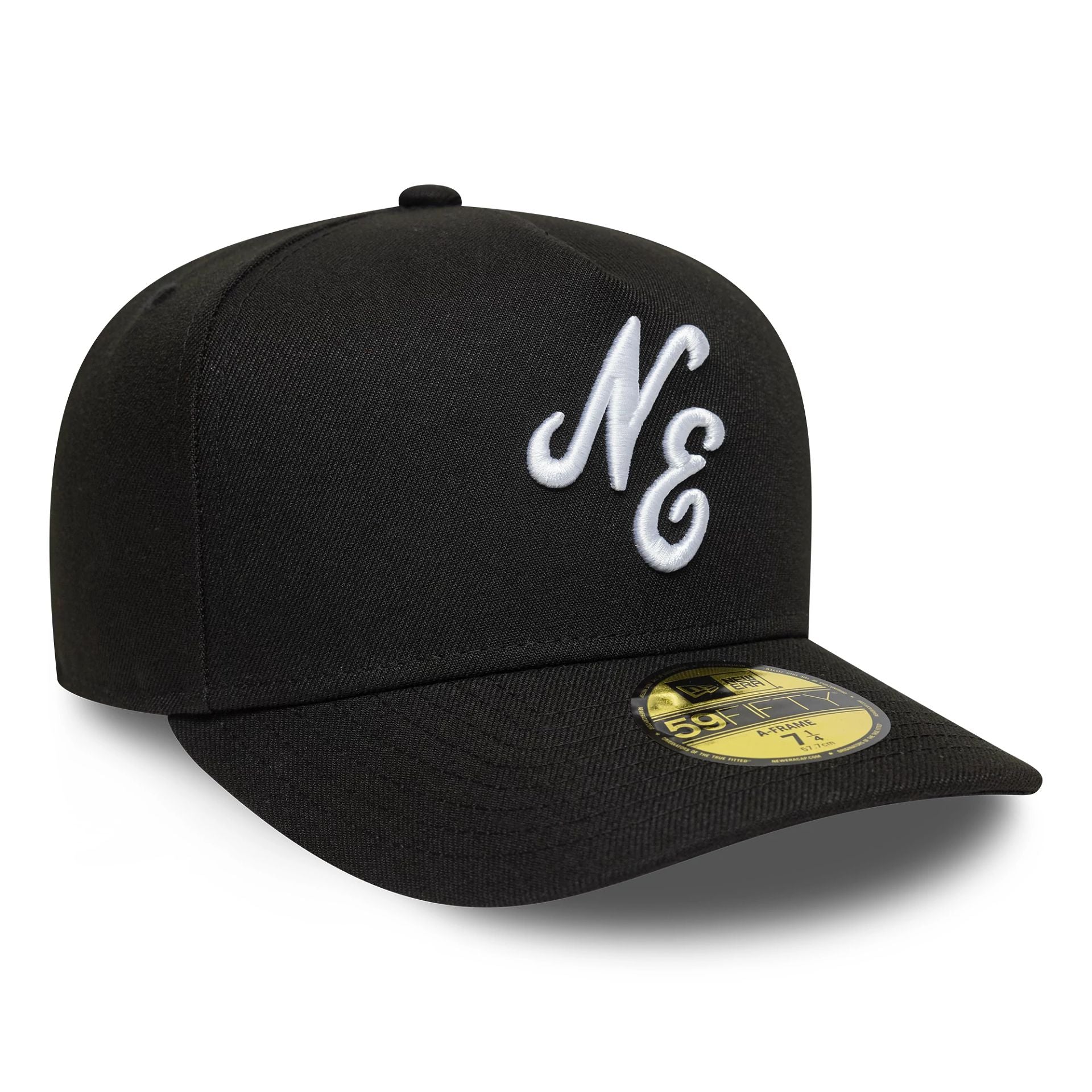 New Era Script Black A-Frame 59FIFTY Fitted Cap