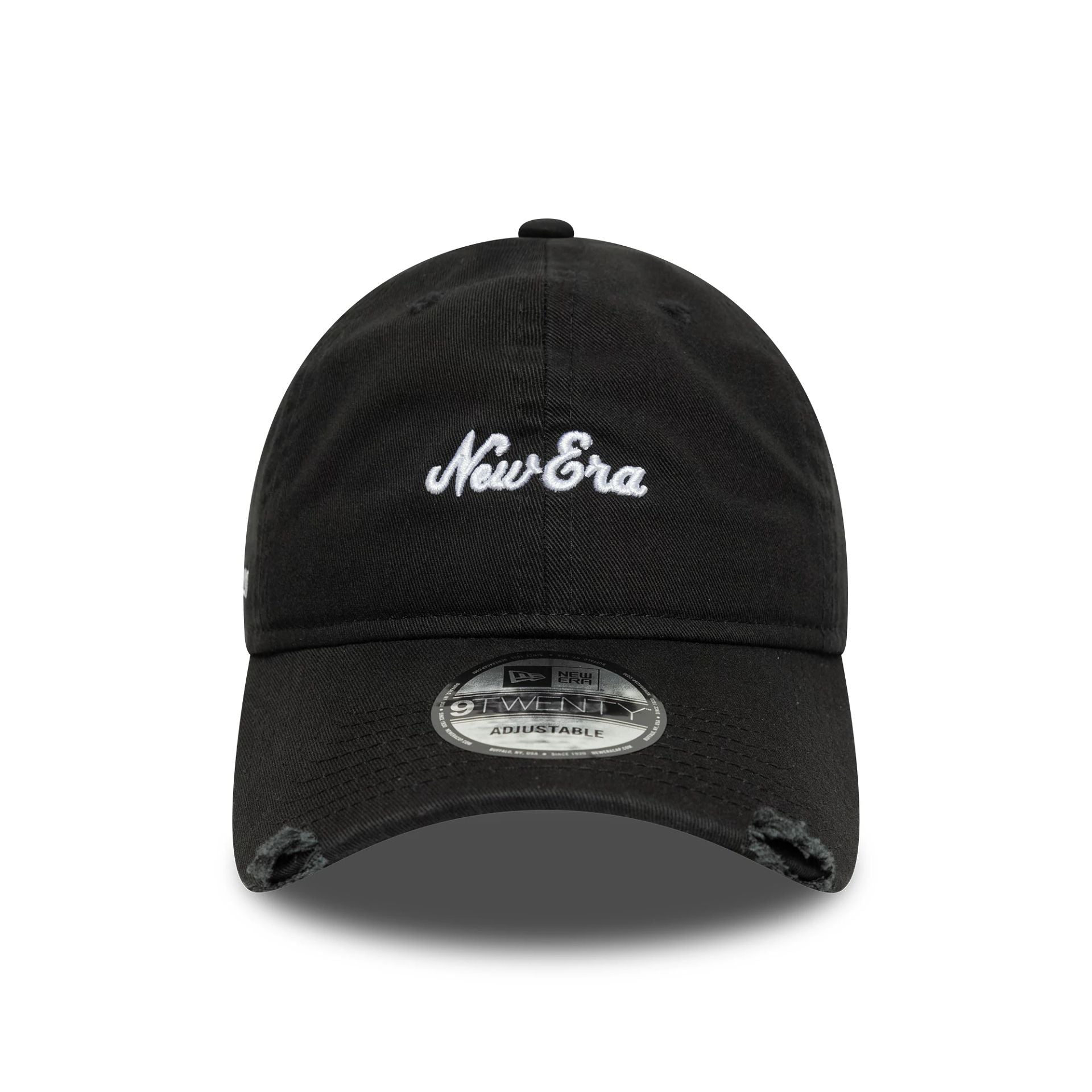 New Era Distressed Black 9TWENTY Adjustable Cap